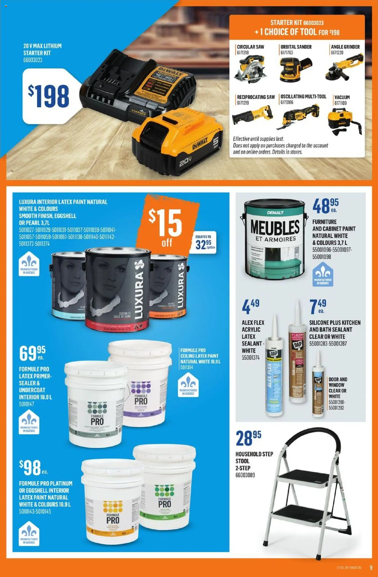 Canac weekly flyer - page 9- valid from Jan 8, 2026