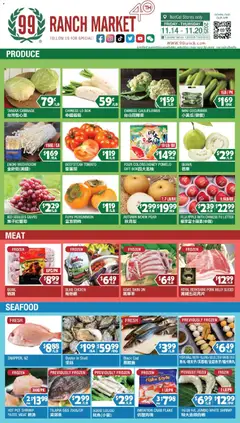Preview 99 Ranch Market Perishables valid from 11/14/2025