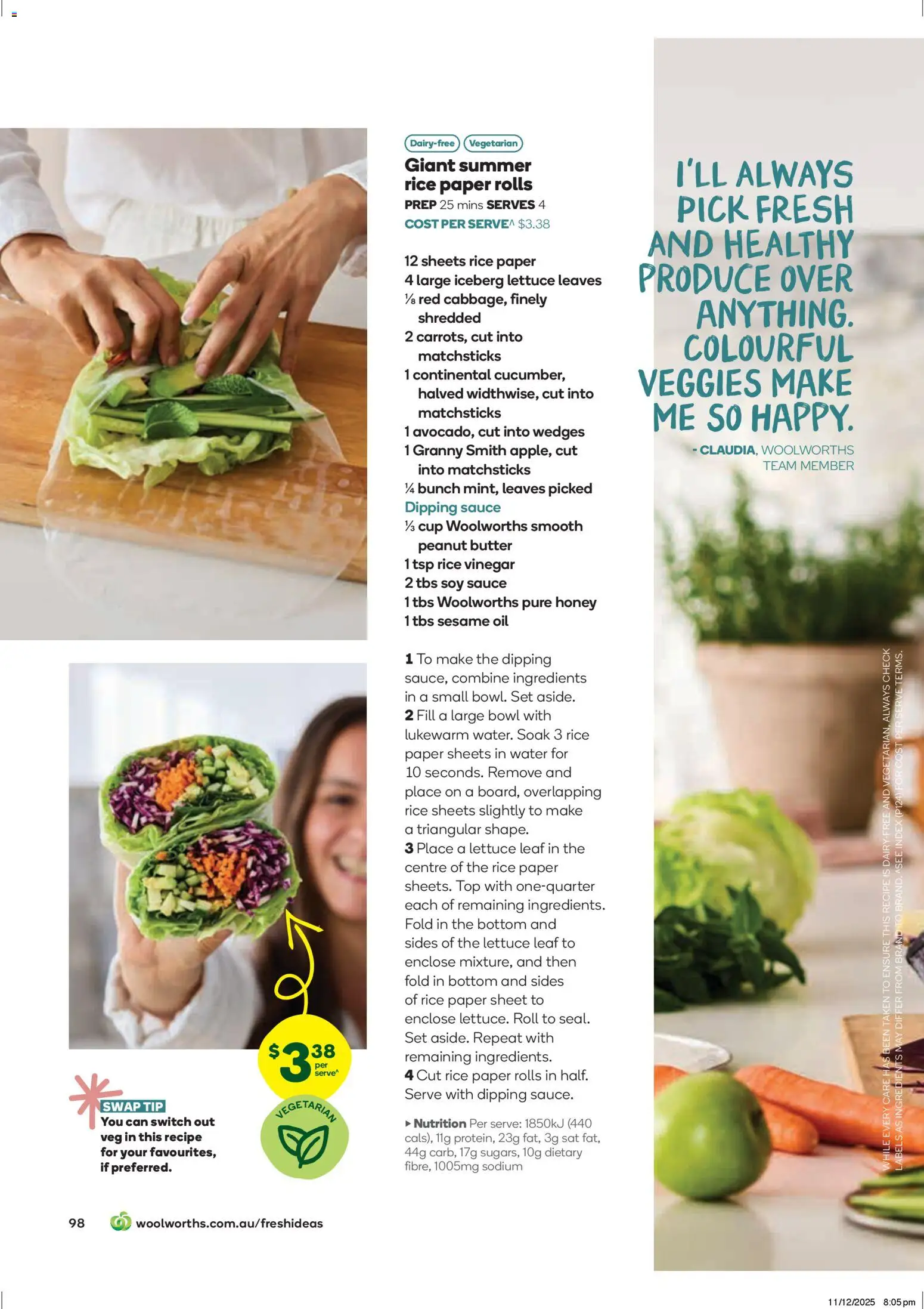 Woolworths Fresh Ideas Magazine - page 98- valid from 14/01/2026