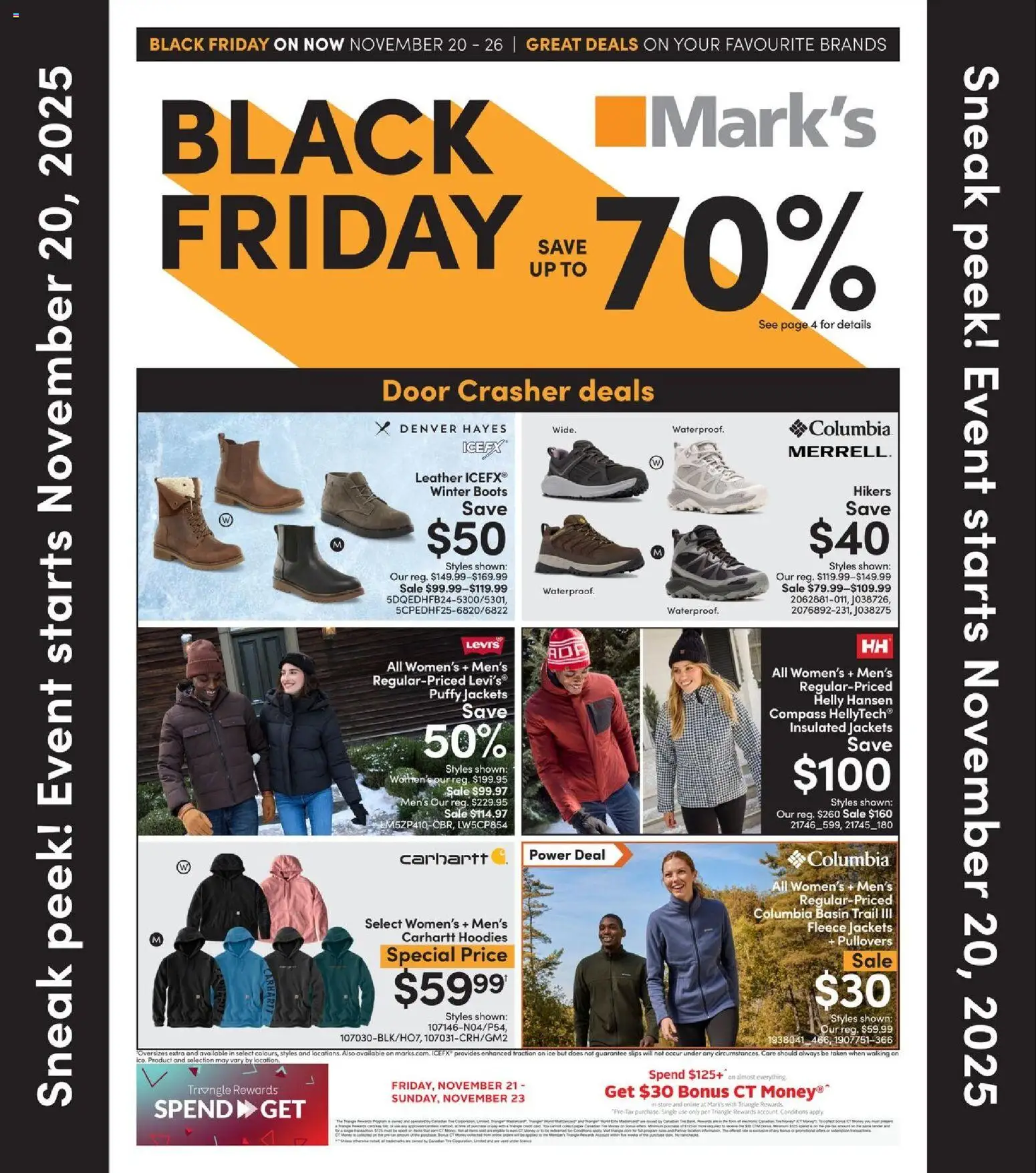 Mark's - Black Friday  - page 1- valid from Nov 20, 2025