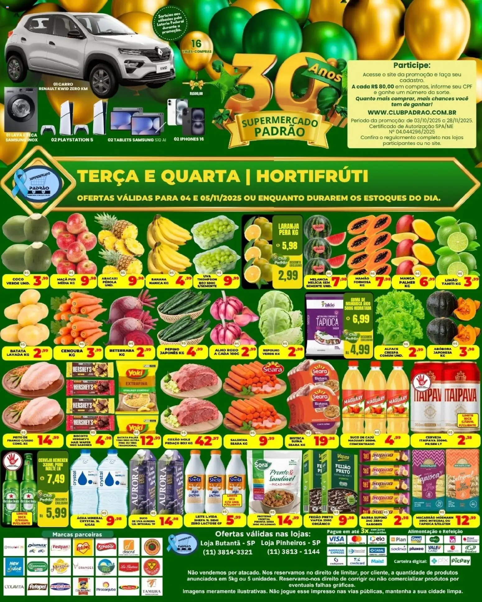 Supermercado Padrão - Ofertas Hortifruti - página 1- válido a partir de 04/11/2025
