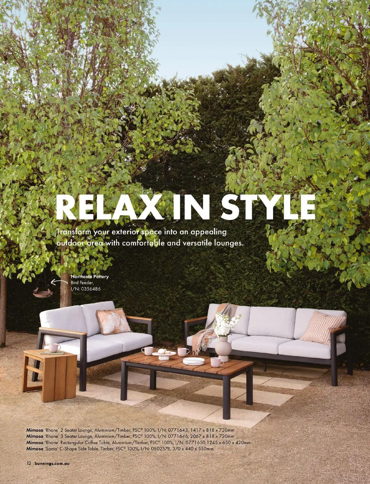 Bunnings Warehouse Outdoor Style Magazine 2025/26 - page 12- valid from 25/08/2025
