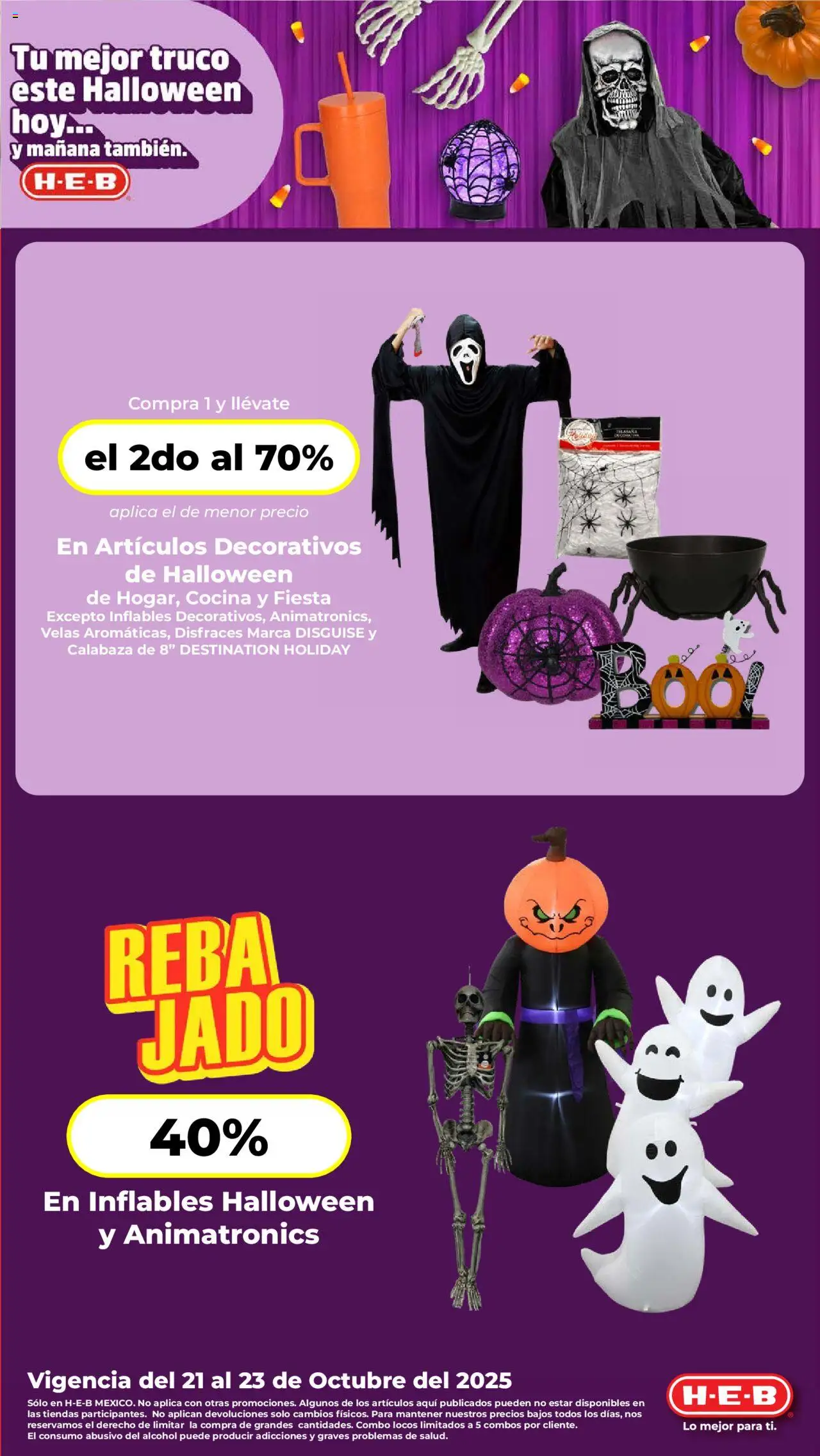 H-E-B folleto - página 1- válido desde 21/10/2025