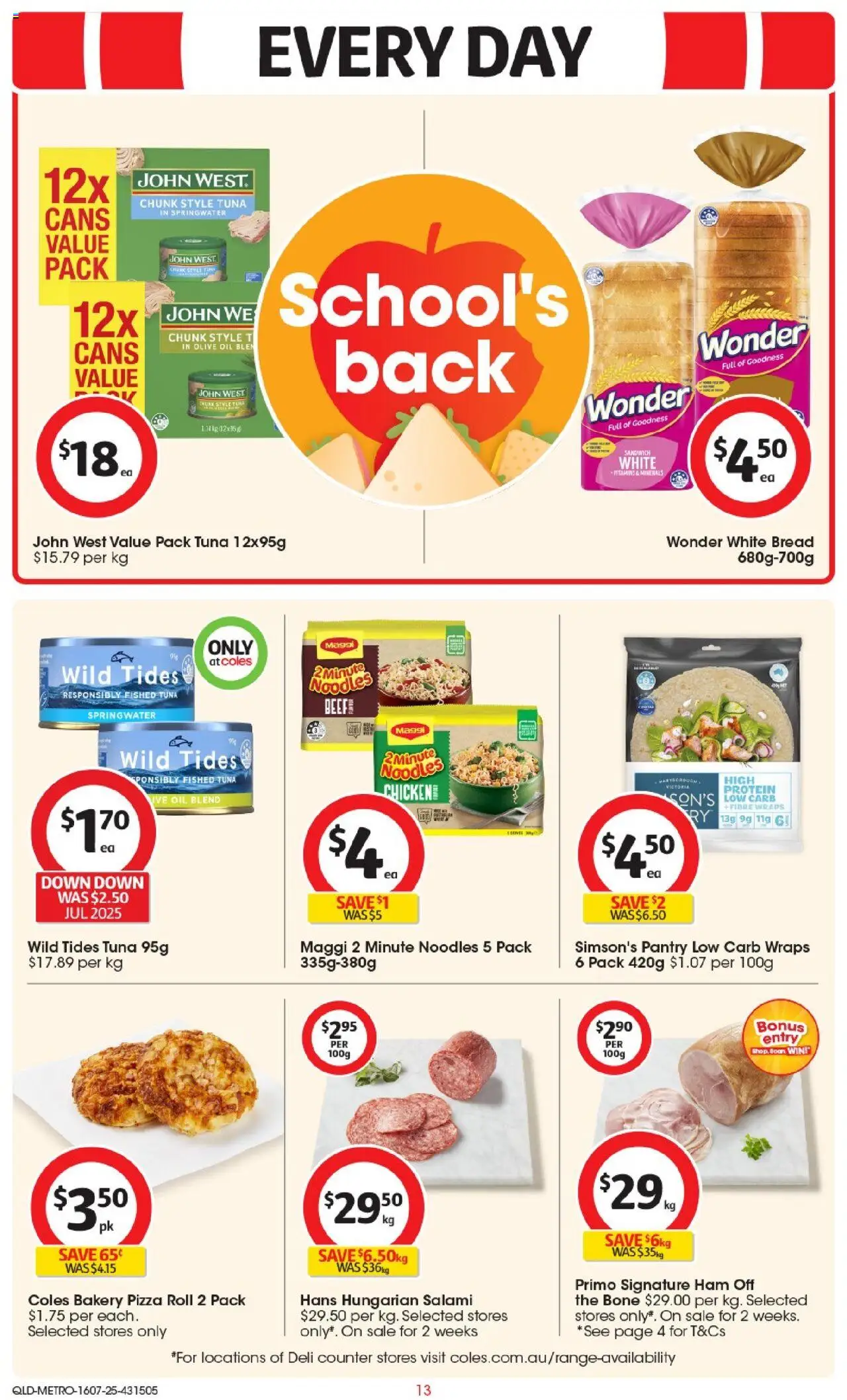 Coles Catalogue QLD North - page 13- valid from 16/07/2025