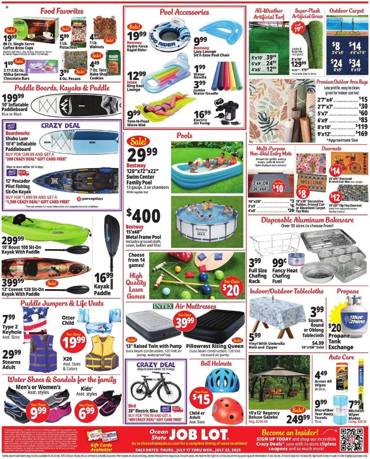 Ocean State Job Lot Weekly Ad - page 2- valid from 07/17/2025