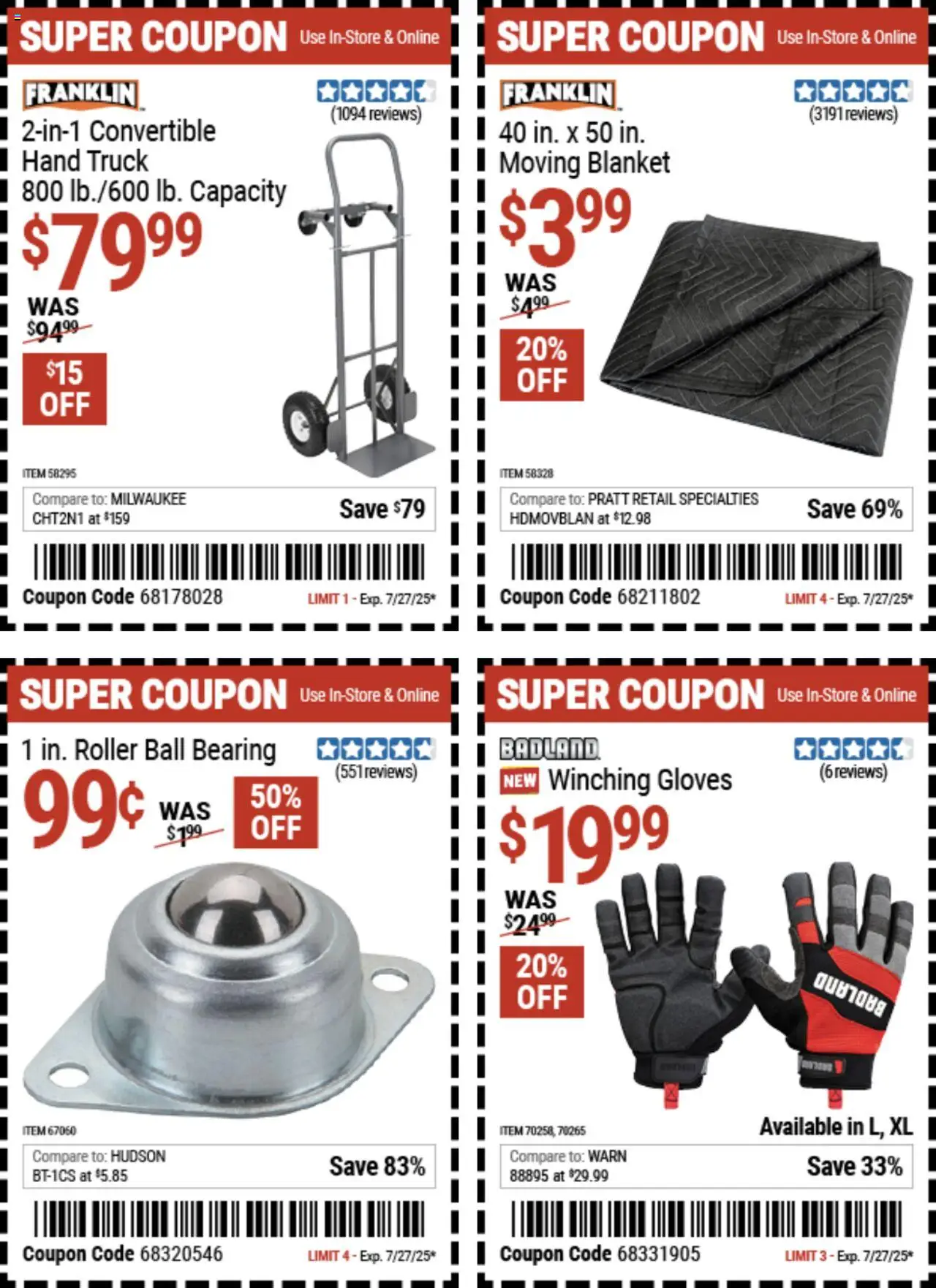 Harbor Freight Weekly Ad - page 13- valid from 07/14/2025