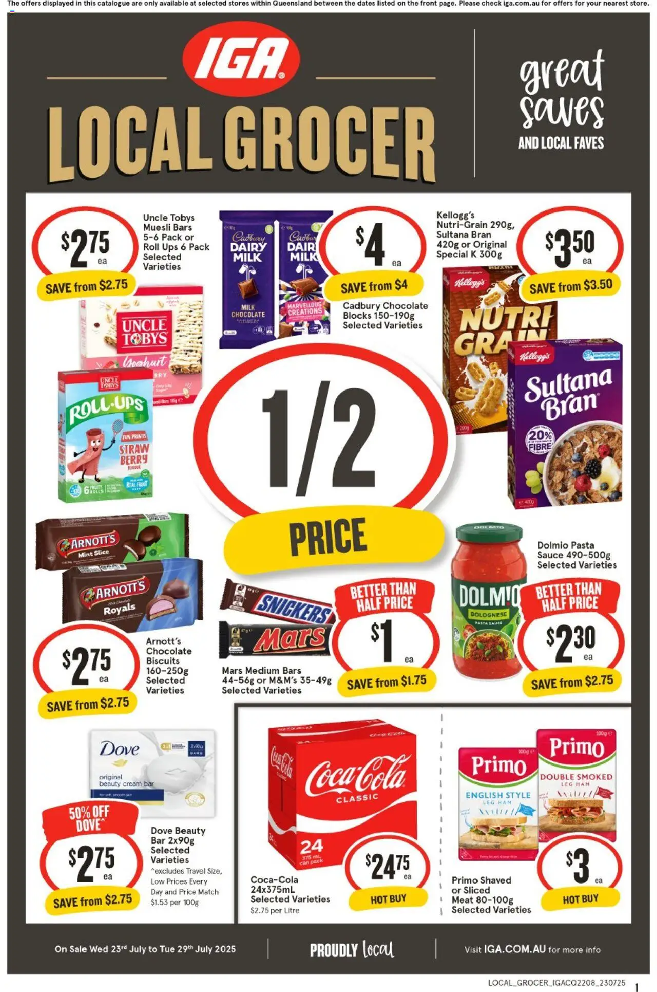 IGA Local Grocer QLD - page 1- valid from 23/07/2025