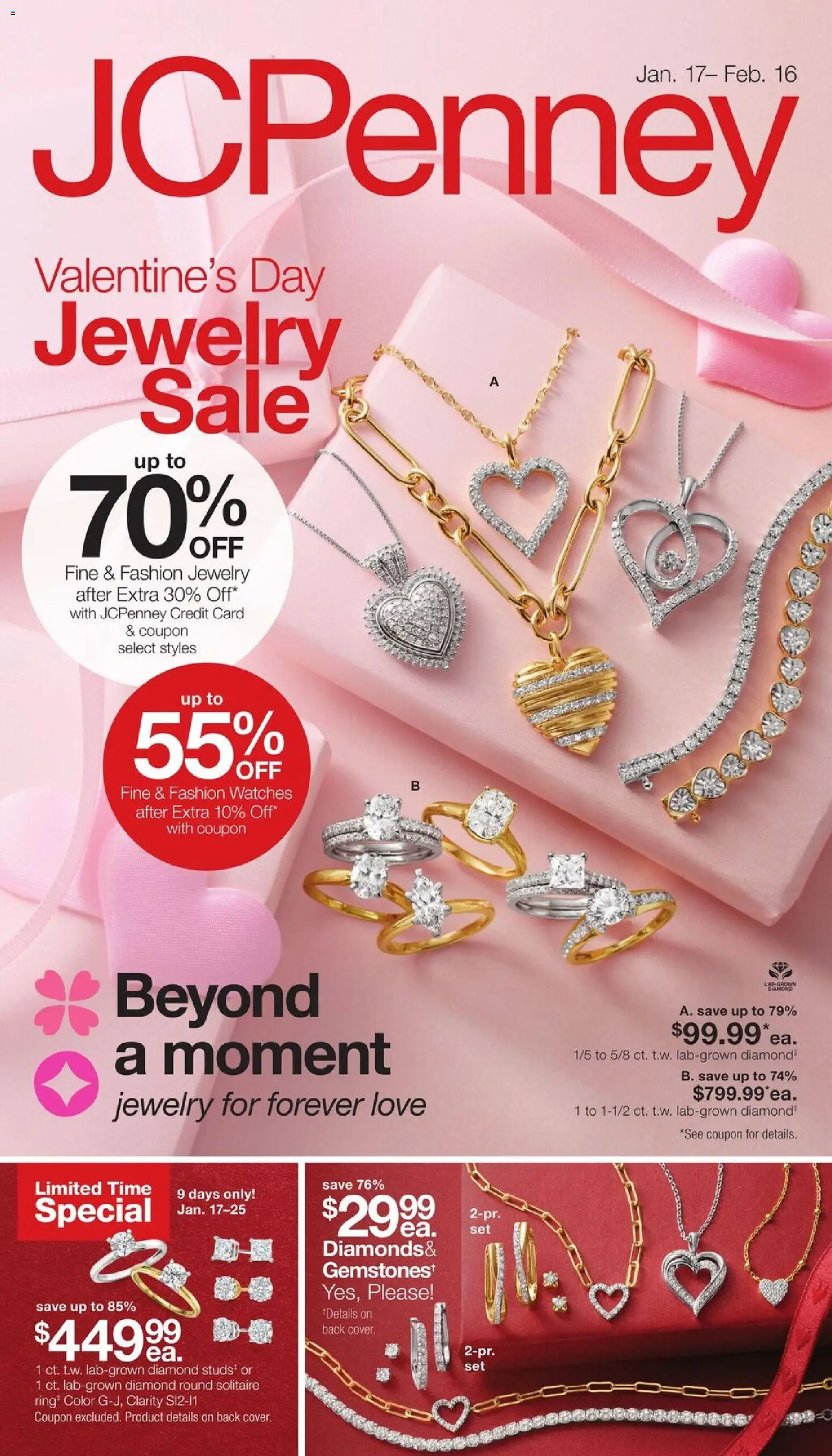 JCPenney Valentine’s Day Jewelry Sale - page 1- valid from 01/17/2026
