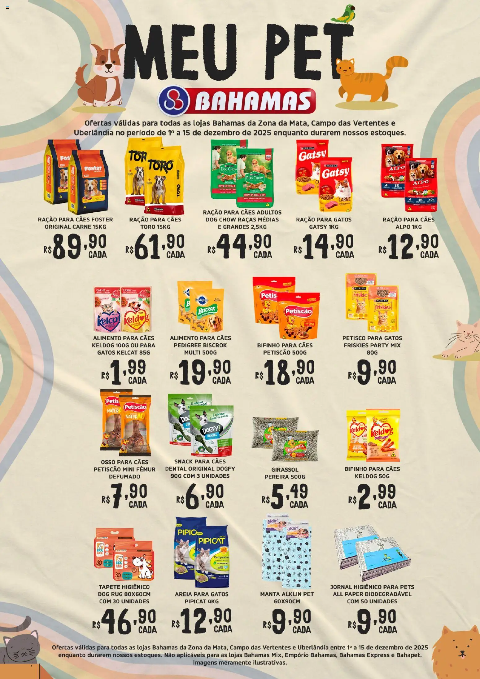 Bahamas Supermercados - Ofertas Meu Pet - página 1- válido a partir de 01/12/2025
