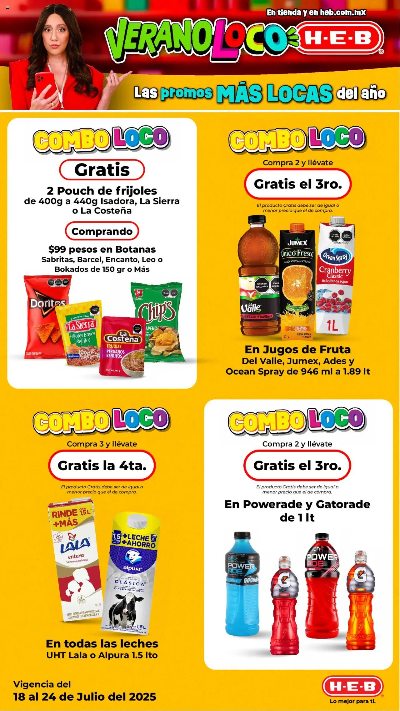 H-E-B folleto - página 2- válido desde 18/07/2025