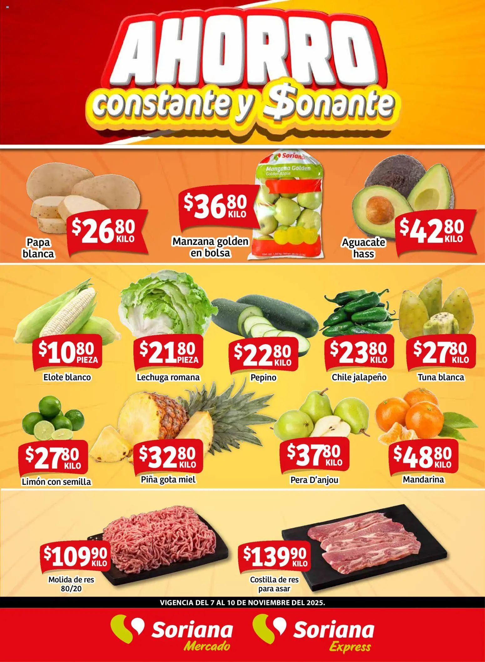 Soriana - Fin de Semana Mercado: Tamaulipas - página 1- válido desde 07/11/2025