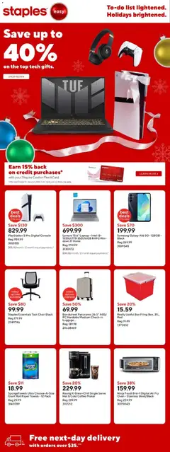 Preview Staples weekly flyer / circulaire valid from Dec 5, 2025