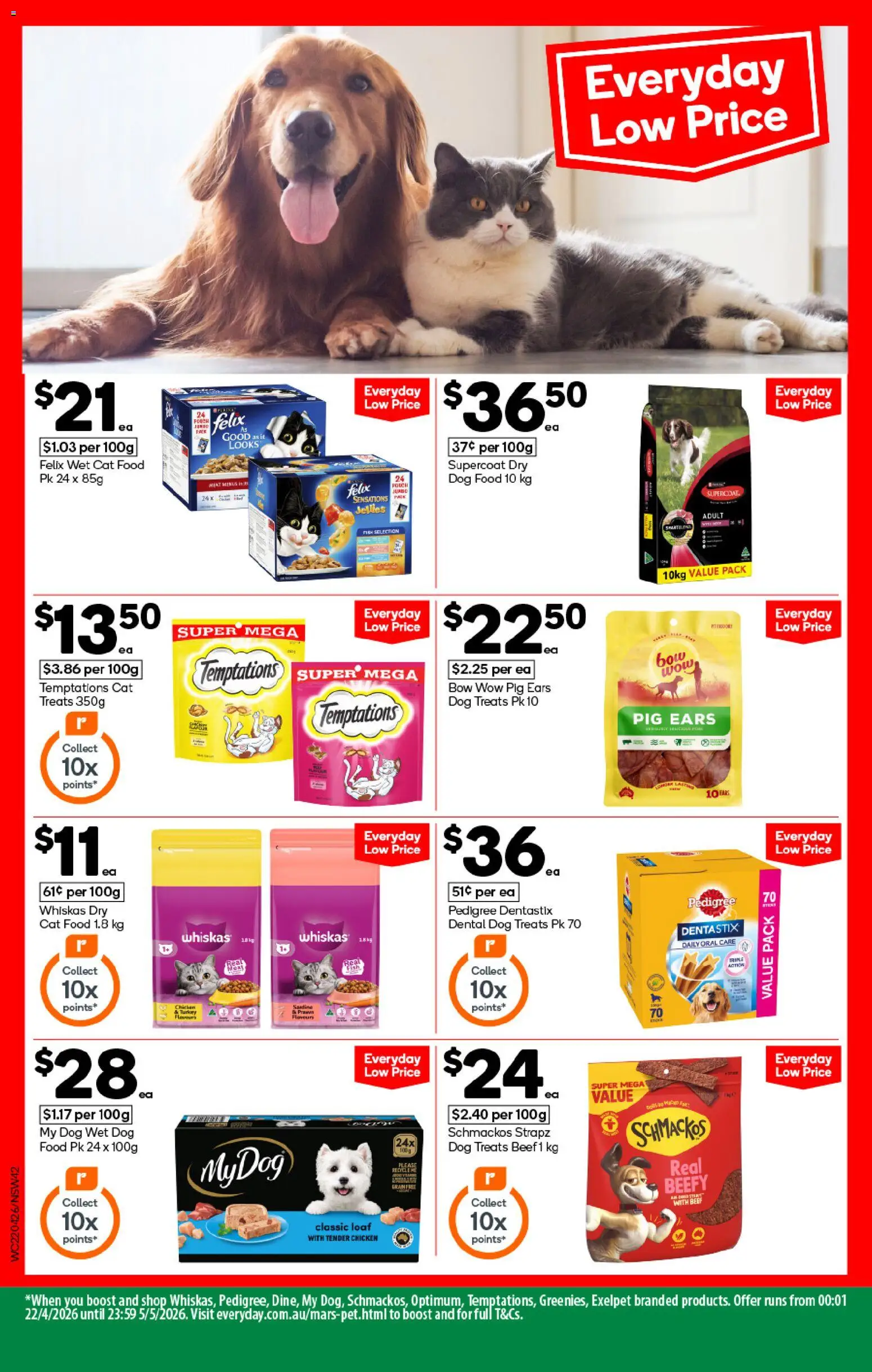 Woolworths catalogue  - page 42- valid from 22/04/2026