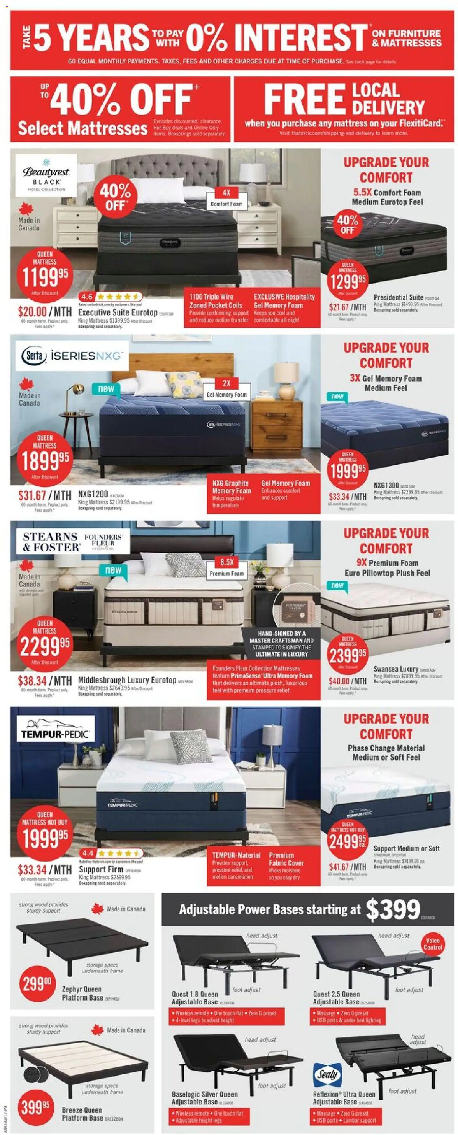 The Brick weekly flyer / circulaire - page 11- valid from Apr 17, 2026