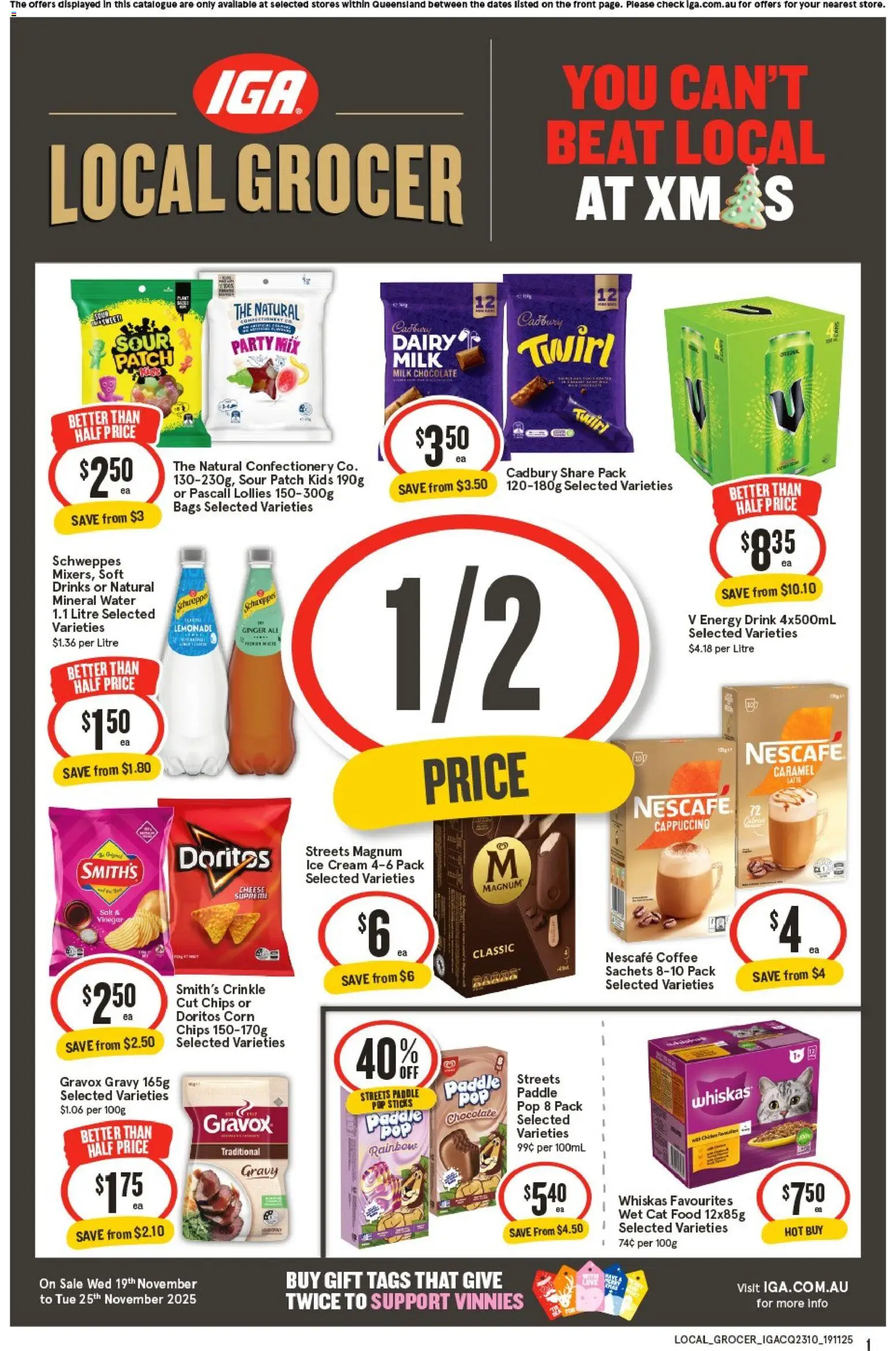 IGA Local Grocer QLD - page 1- valid from 19/11/2025