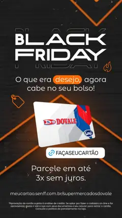 Pré-visualização Dovale Black Friday Anúncio válida a partir de 12/11/2025