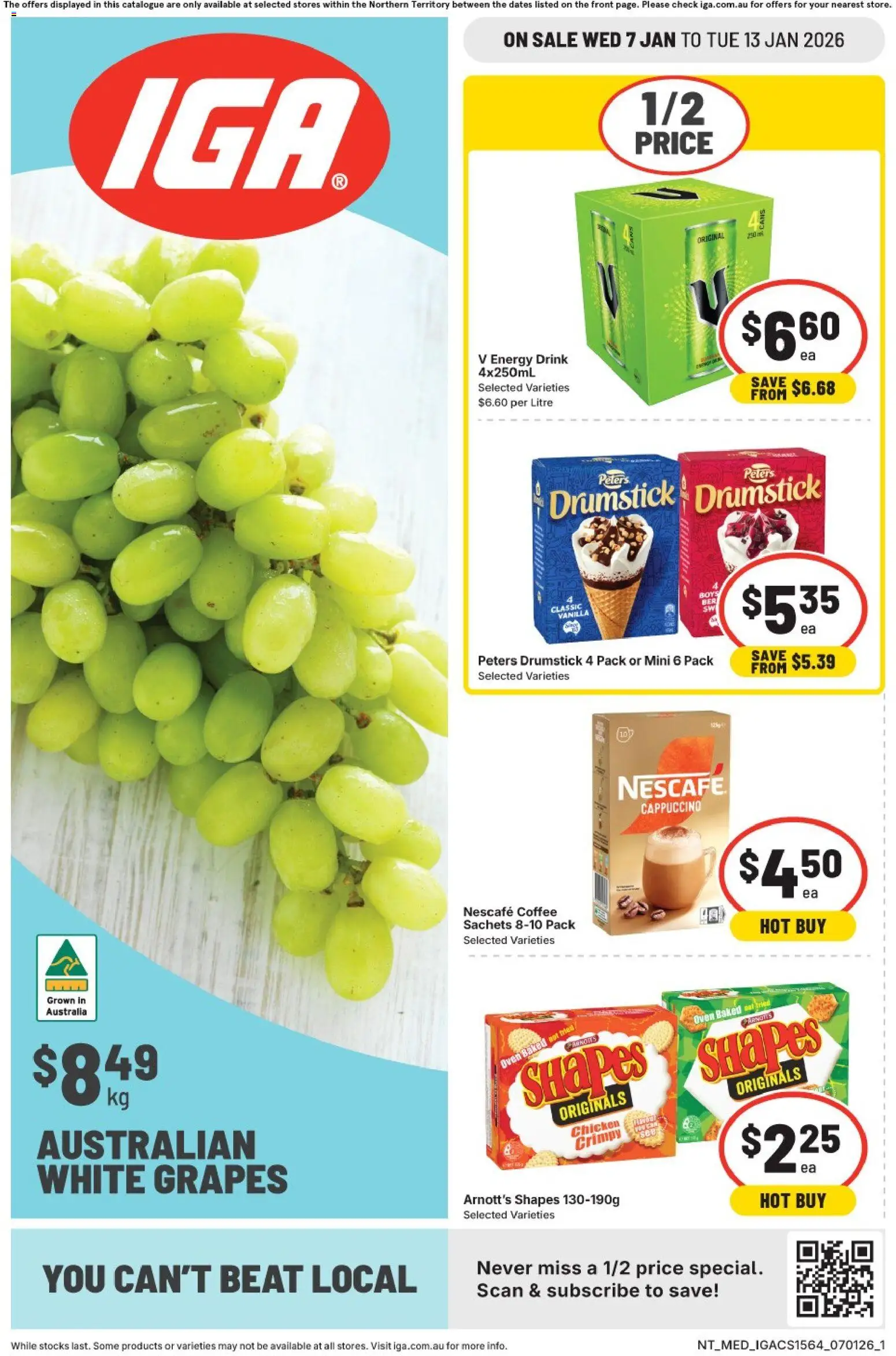 IGA Catalogue NT - page 1- valid from 07/01/2026