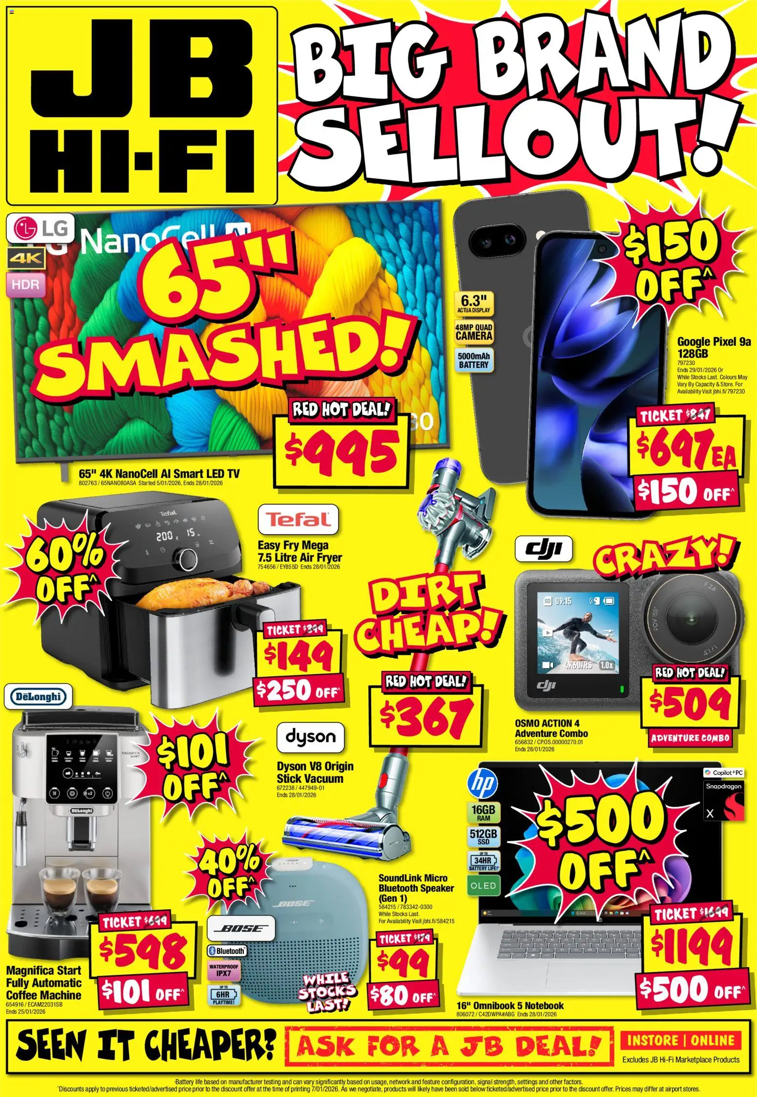 JB Hi-Fi Big Brand Sellout - page 24- valid from 15/01/2026