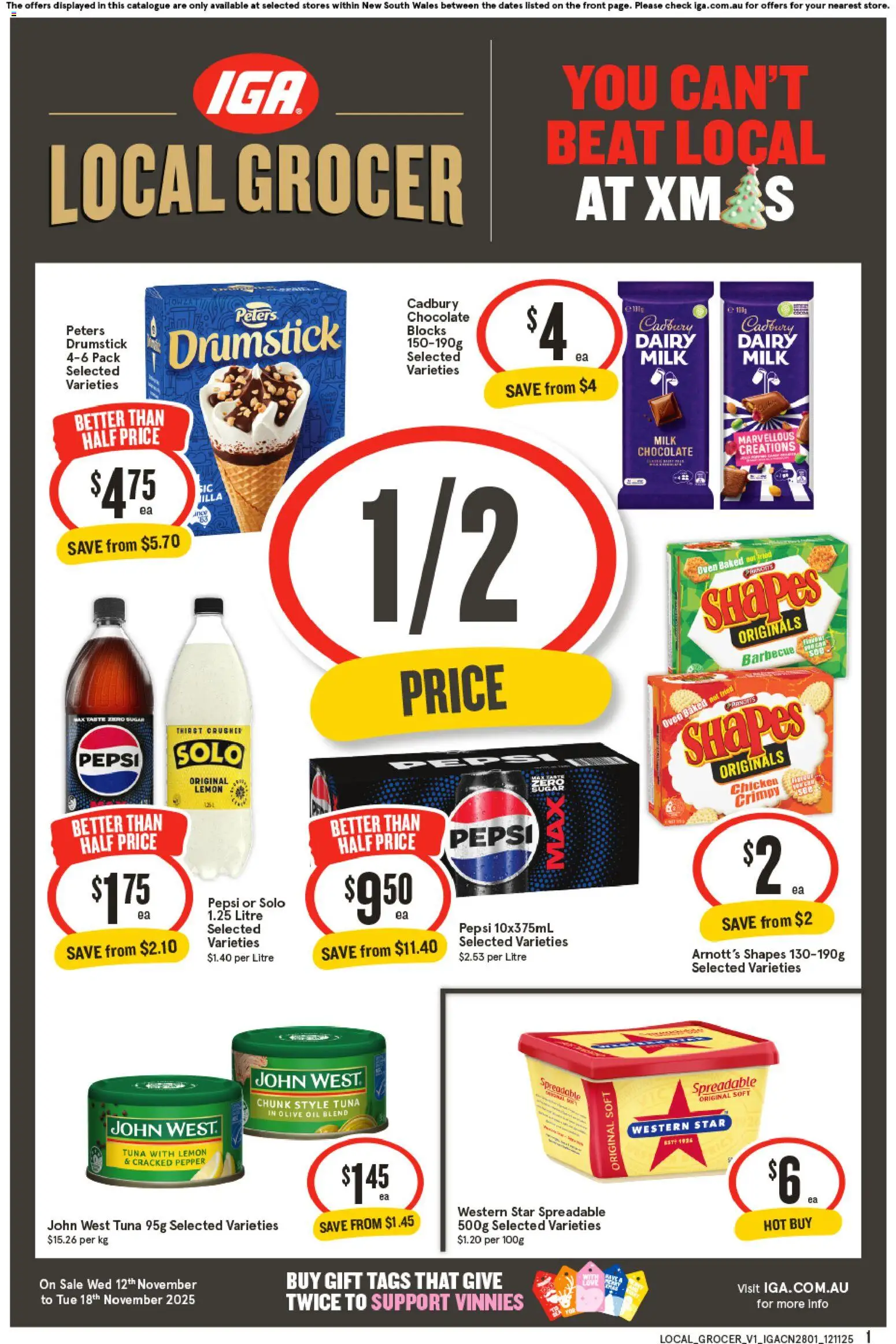 IGA Local Grocer NSW - page 1- valid from 12/11/2025