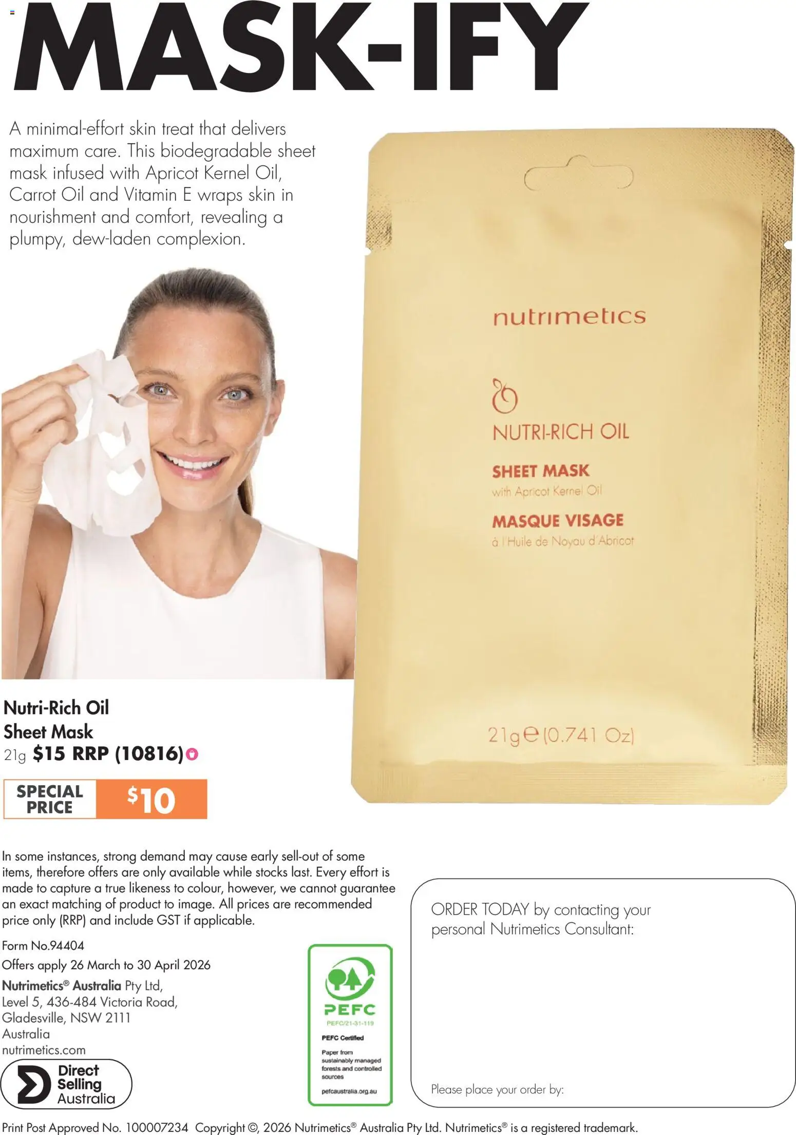 Nutrimetics Catalogue Every day confidence - page 28- valid from 26/03/2026