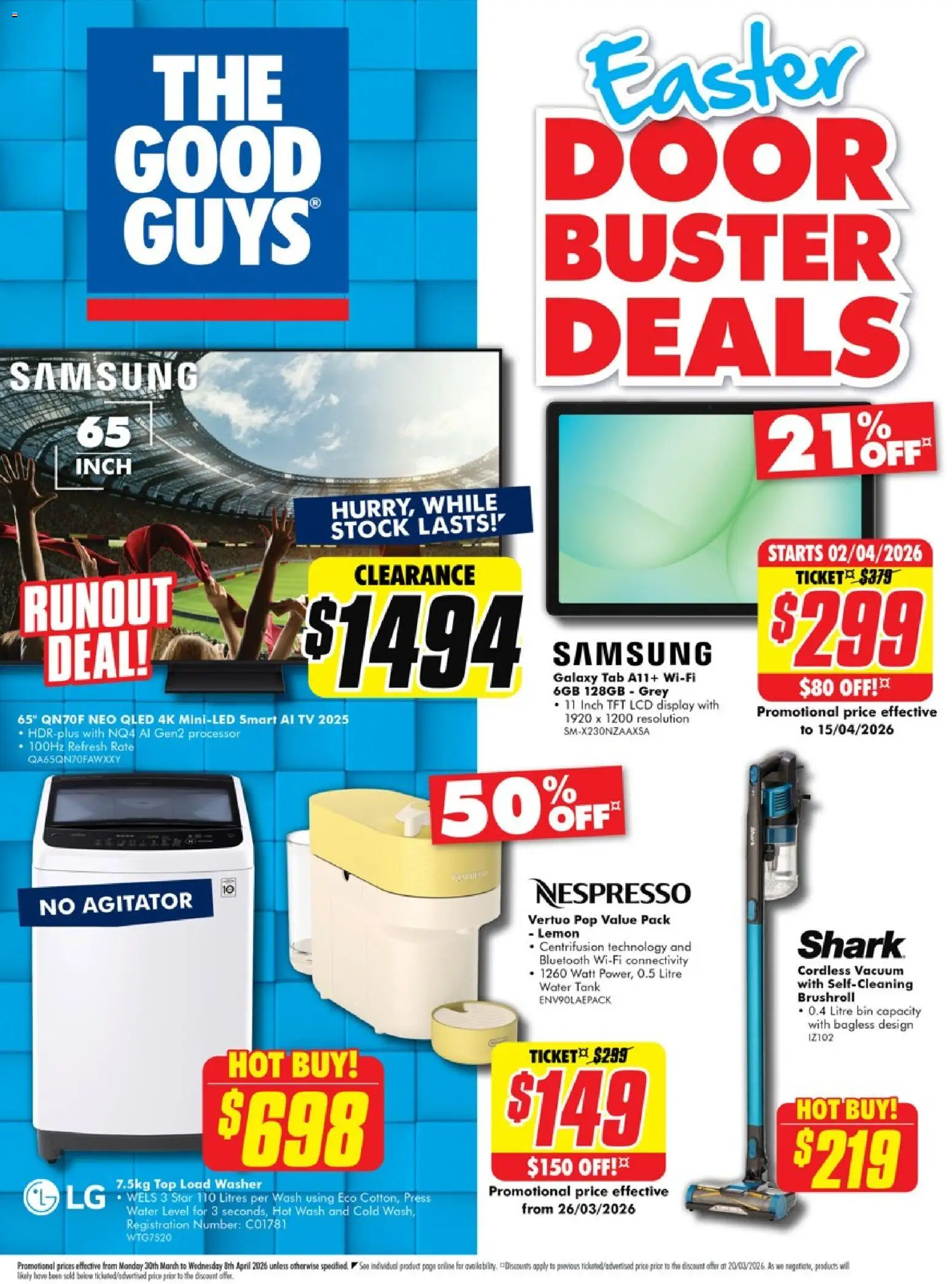 The Good Guys catalogue  - page 1- valid from 29/03/2026