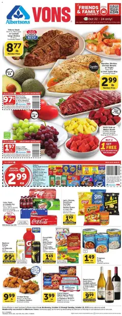 Preview Vons Weekly Ad valid from 10/22/2025