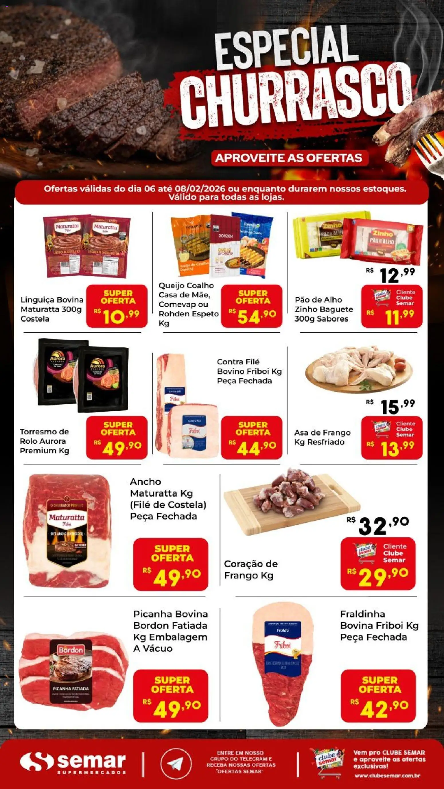 Semar Supermercado - Ofertas Churrasco  - página 1- válido a partir de 06/02/2026
