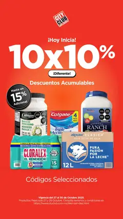 City Club catálogo El 10x10 ya es hoy válido desde 27/10/2025