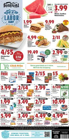 Preview Festival Foods Weekly Ad valid from 08/27/2025