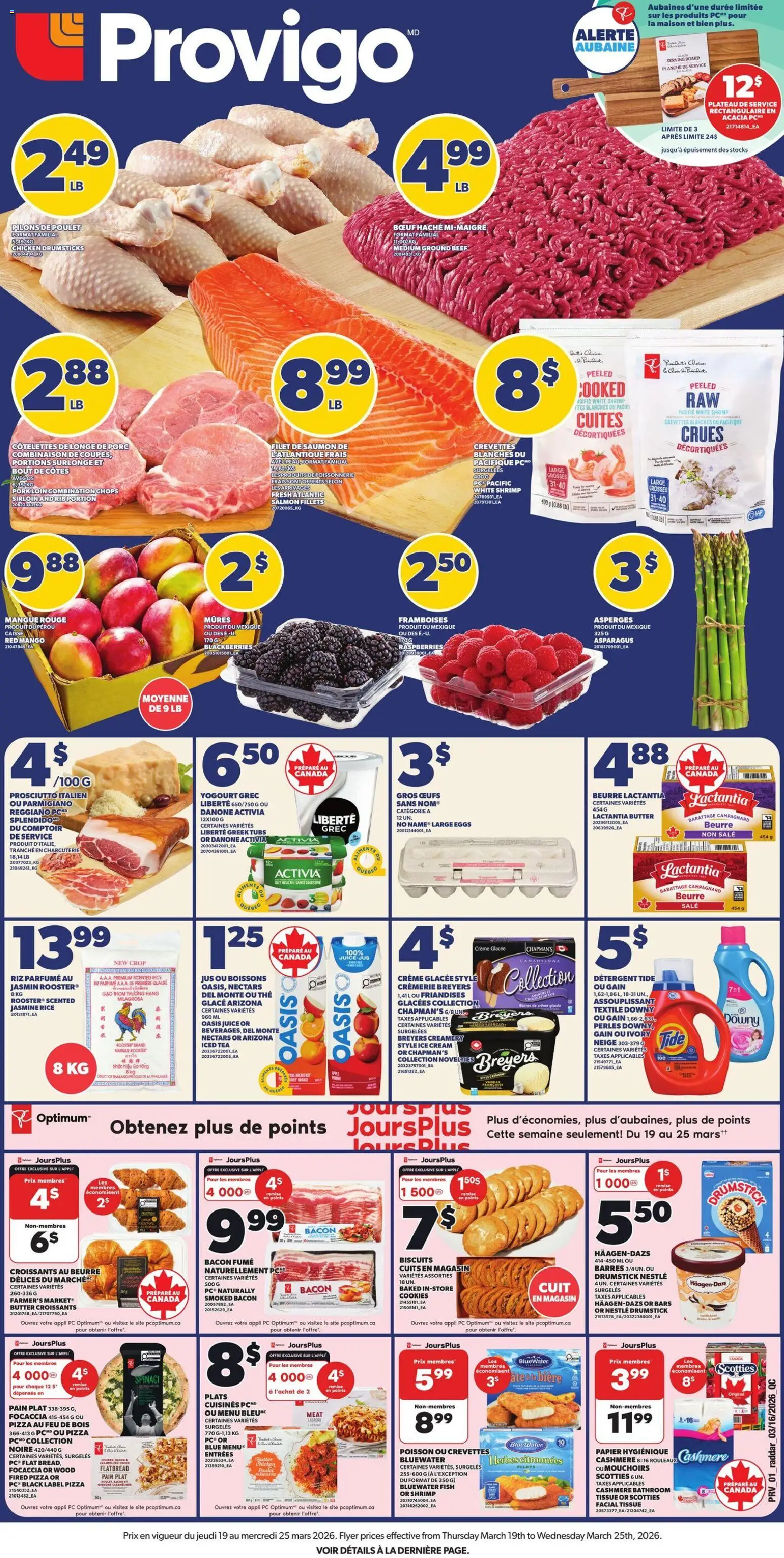 Provigo weekly flyer / circulaire - page 1- valid from Mar 19, 2026