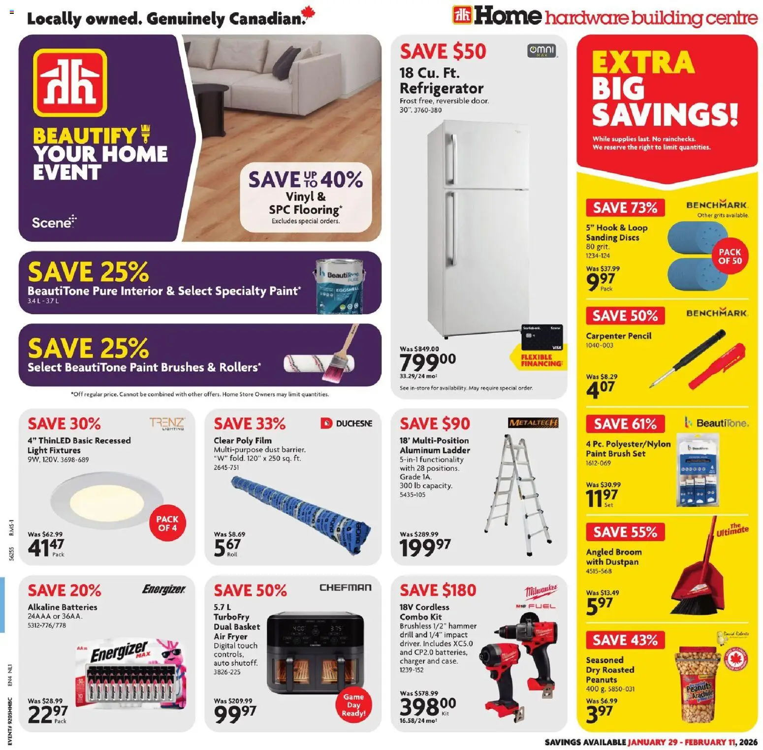 Home Hardware weekly flyer / circulaire - page 1- valid from Jan 29, 2026