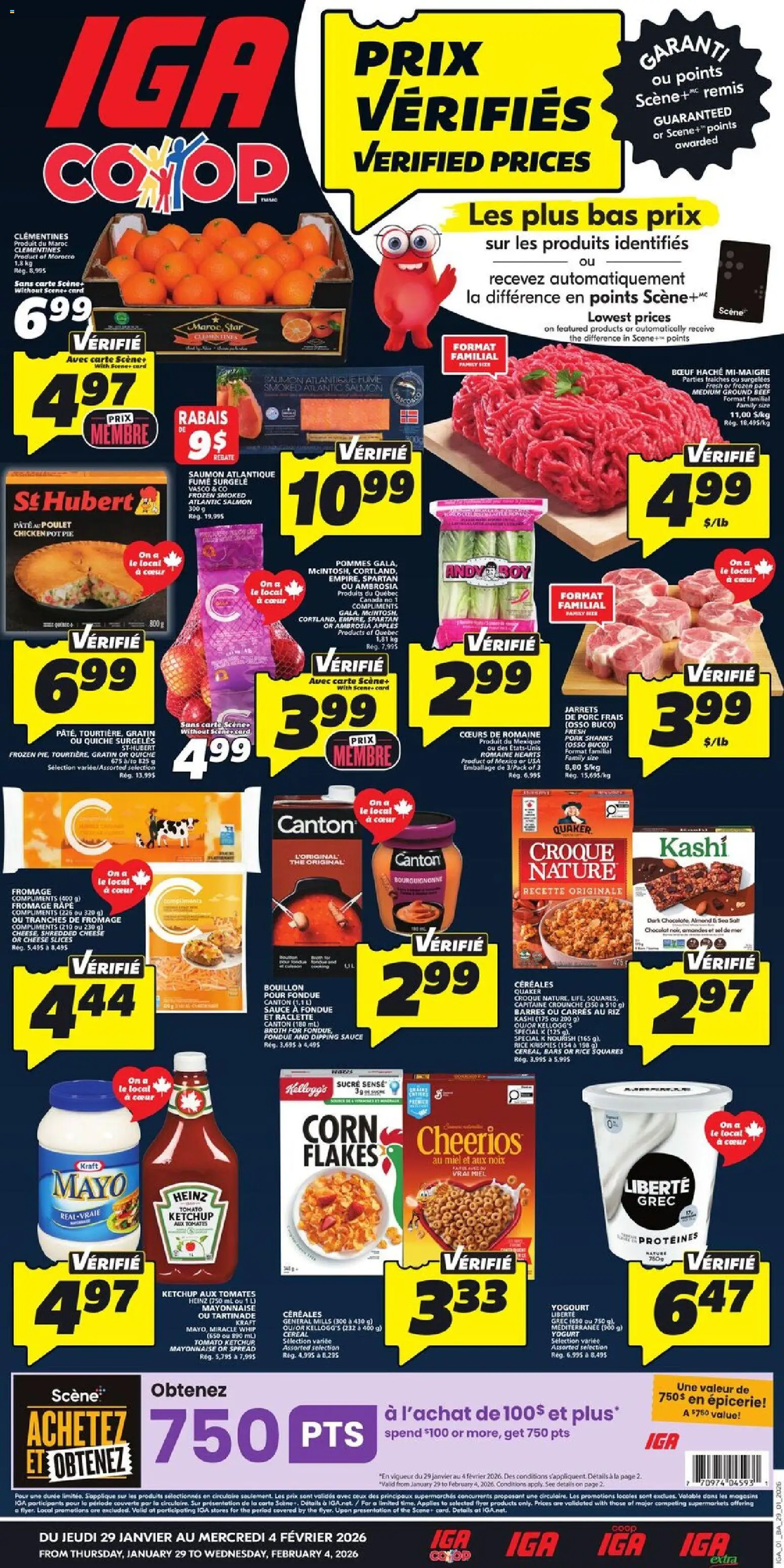 IGA weekly flyer / circulaire - page 1- valid from Jan 29, 2026