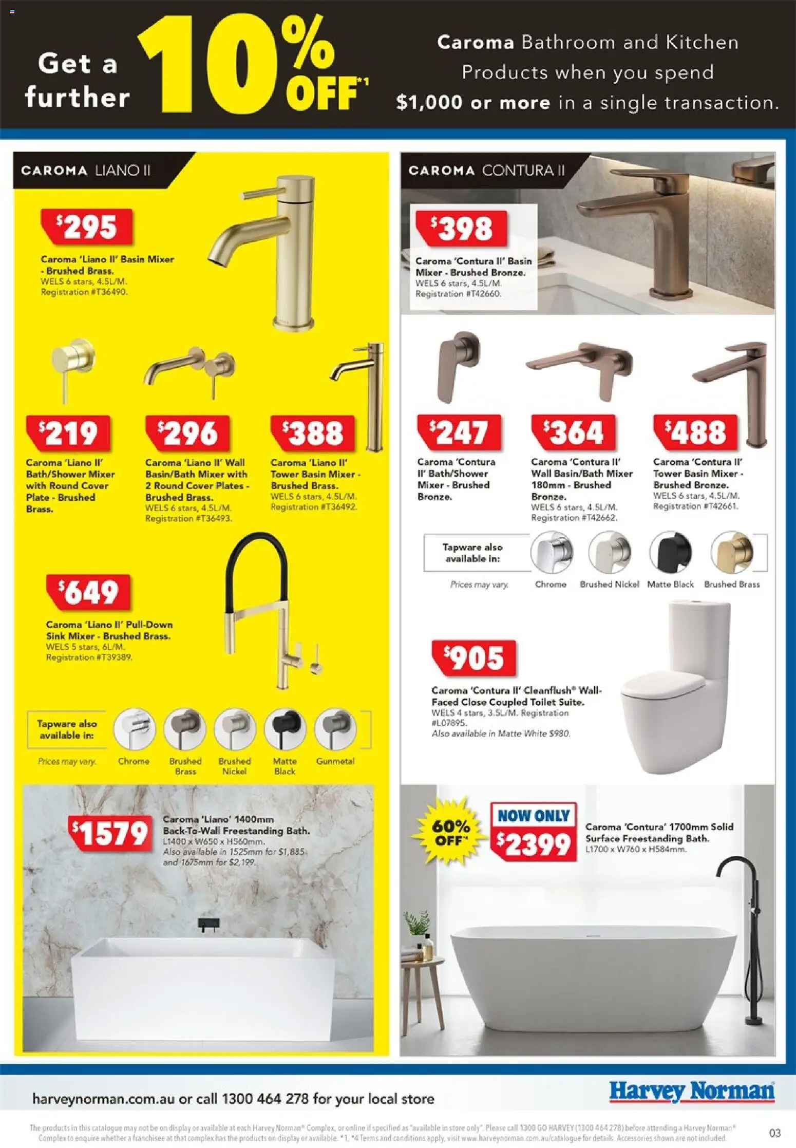 Harvey Norman - Bathroom Clearance - page 3- valid from 25/12/2025
