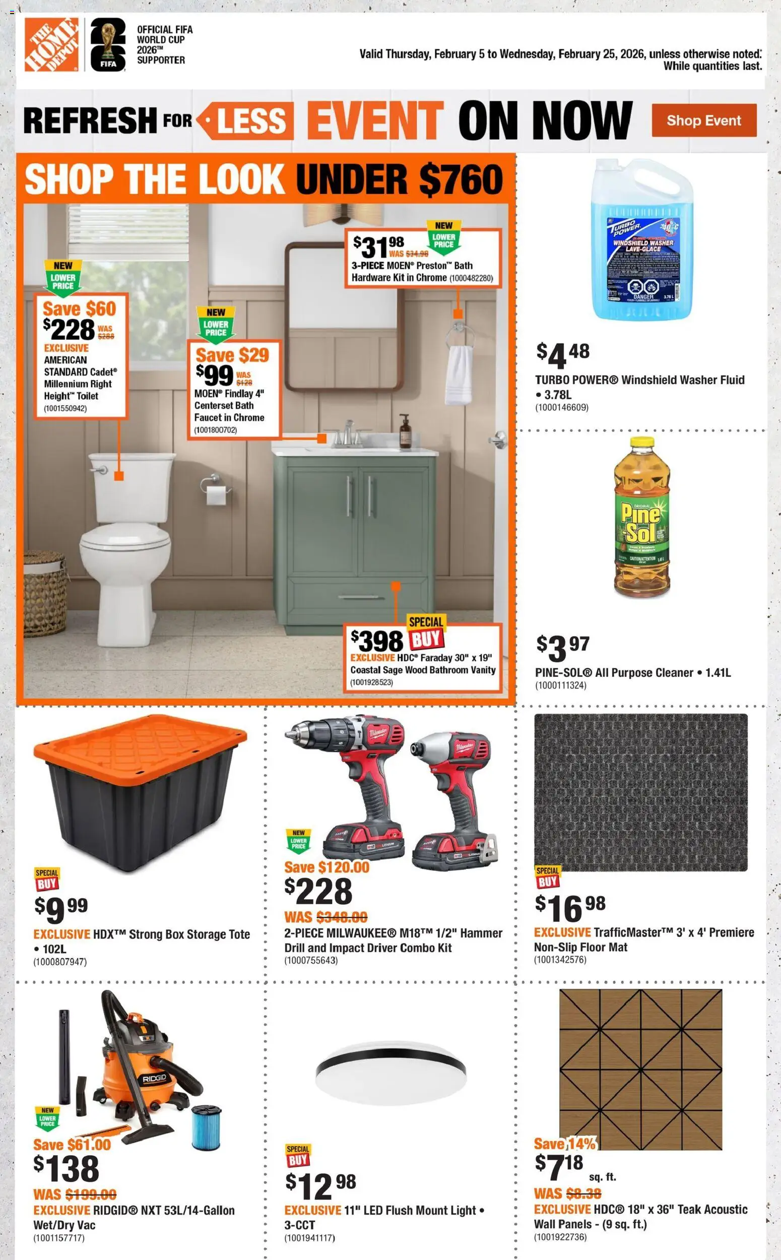 Home Depot weekly flyer / circulaire - page 1- valid from Feb 5, 2026