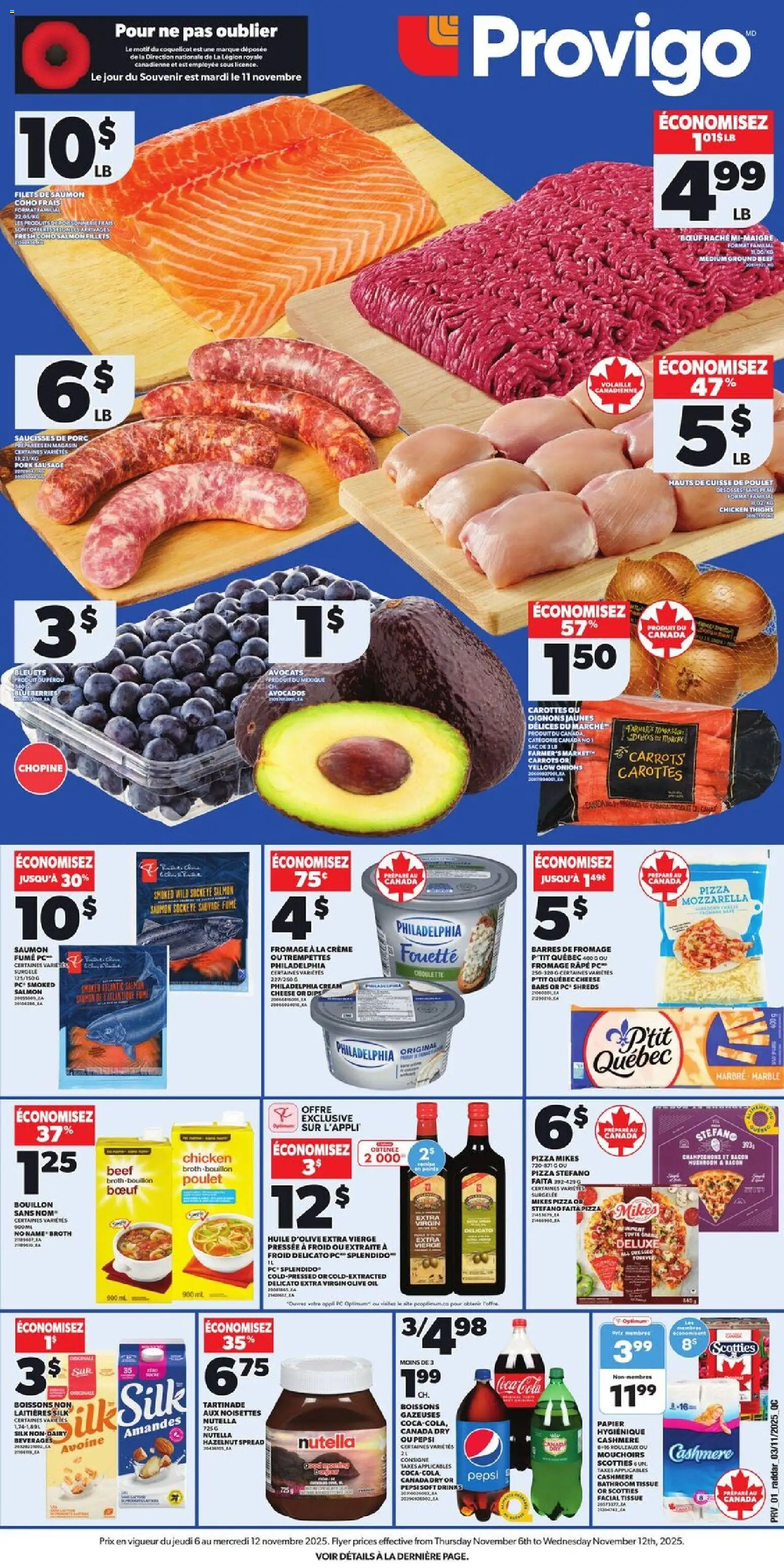 Provigo weekly flyer / circulaire - page 1- valid from Nov 6, 2025