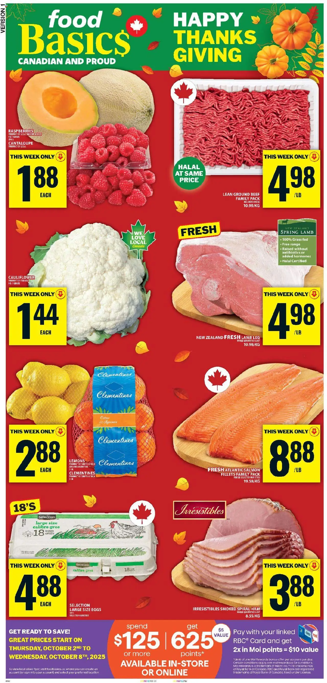 Food Basics weekly flyer / circulaire - page 1- valid from Oct 2, 2025