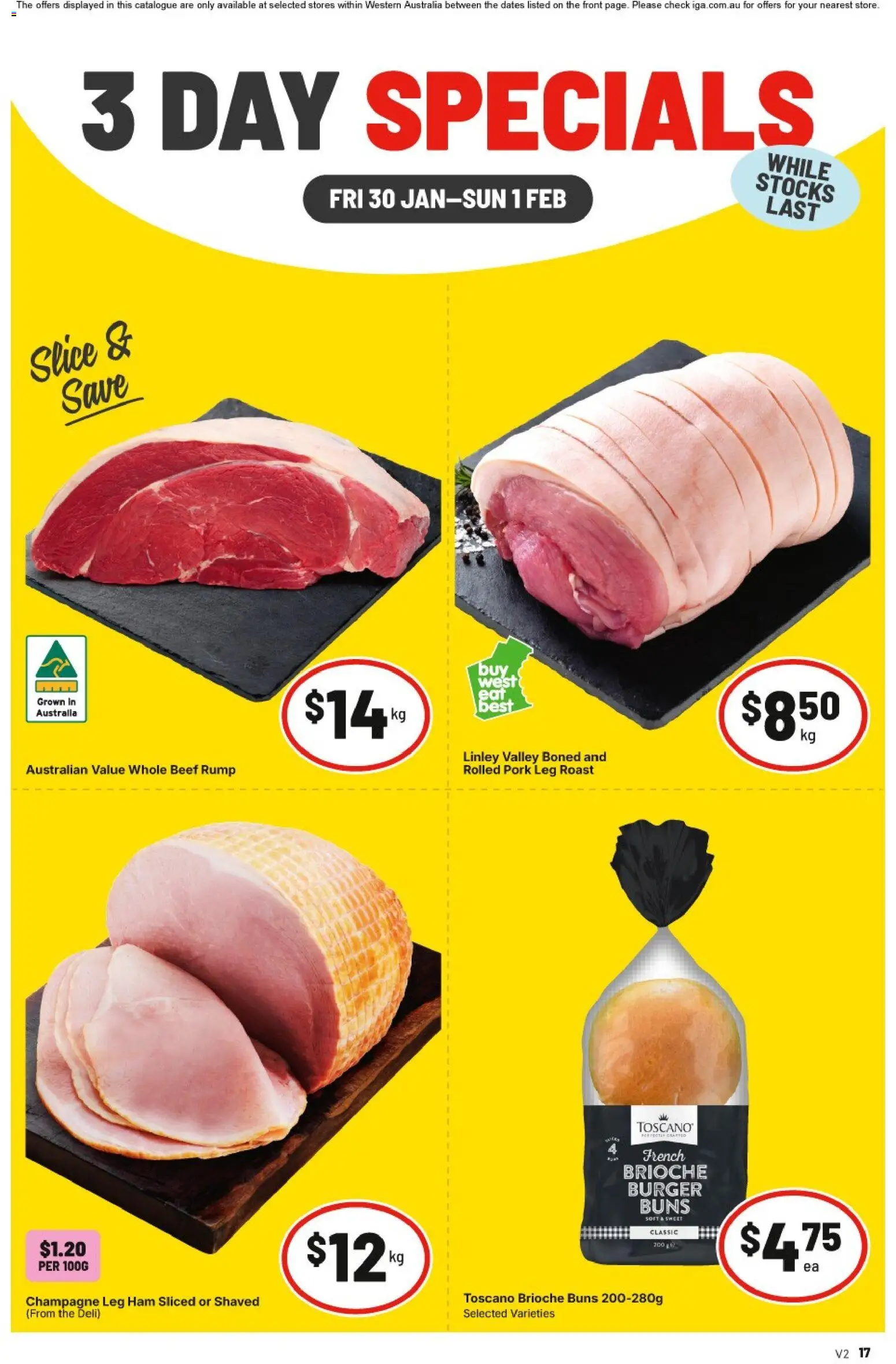IGA - 3 Day Specials NT/WA - page 1- valid from 30/01/2026