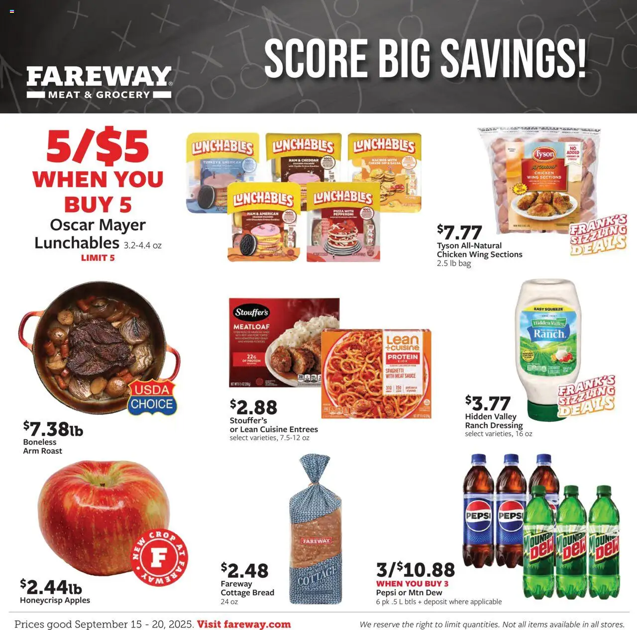 Fareway Weekly Ad - page 1- valid from 09/15/2025