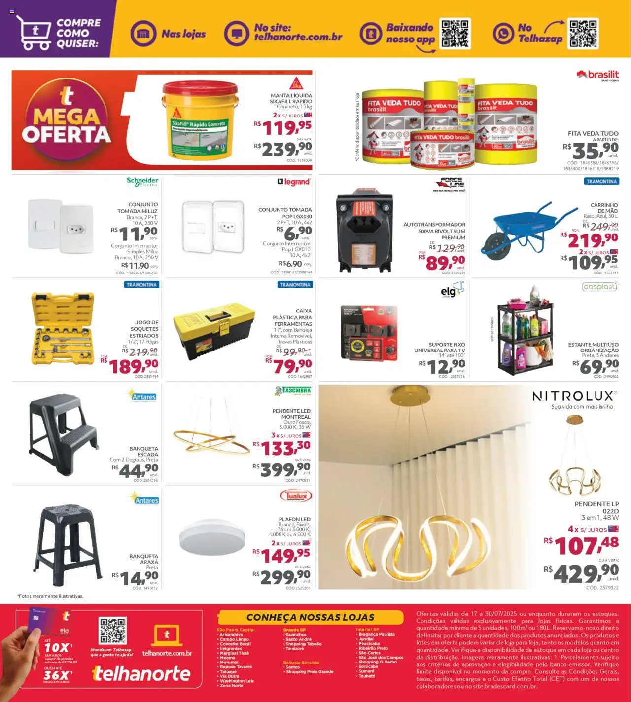 Telhanorte - Ofertas da semana  - página 4- válido a partir de 17/07/2025
