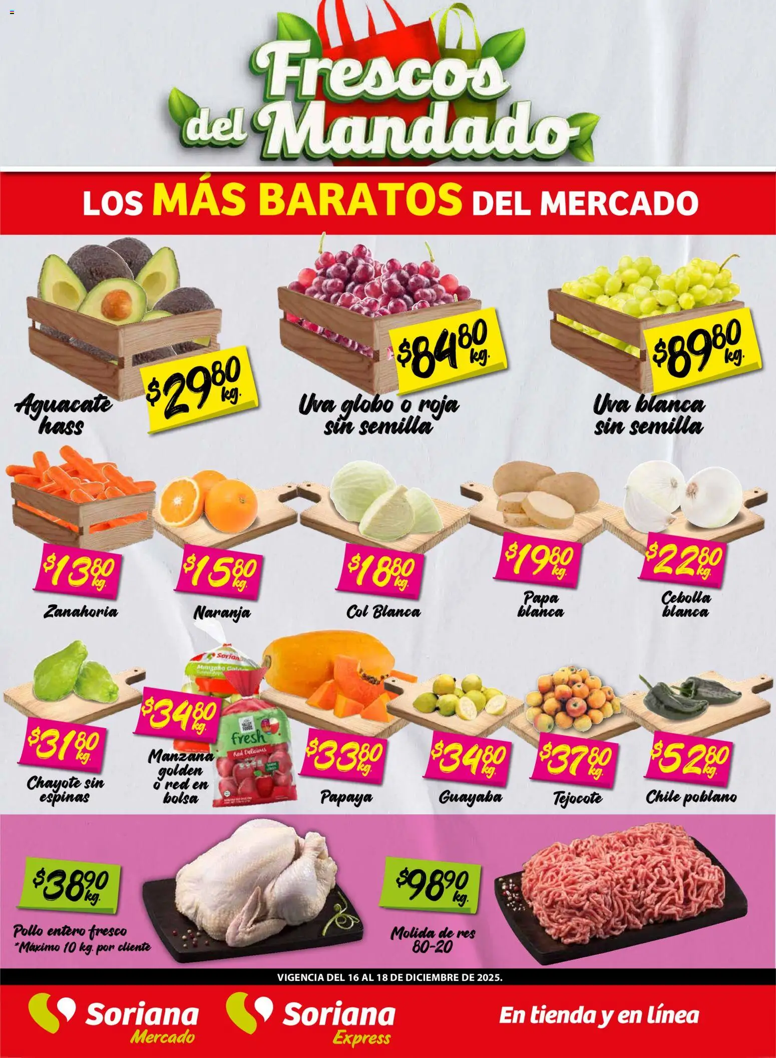Soriana - Frescos del Mandado Mercado: Nuevo León - página 1- válido desde 16/12/2025