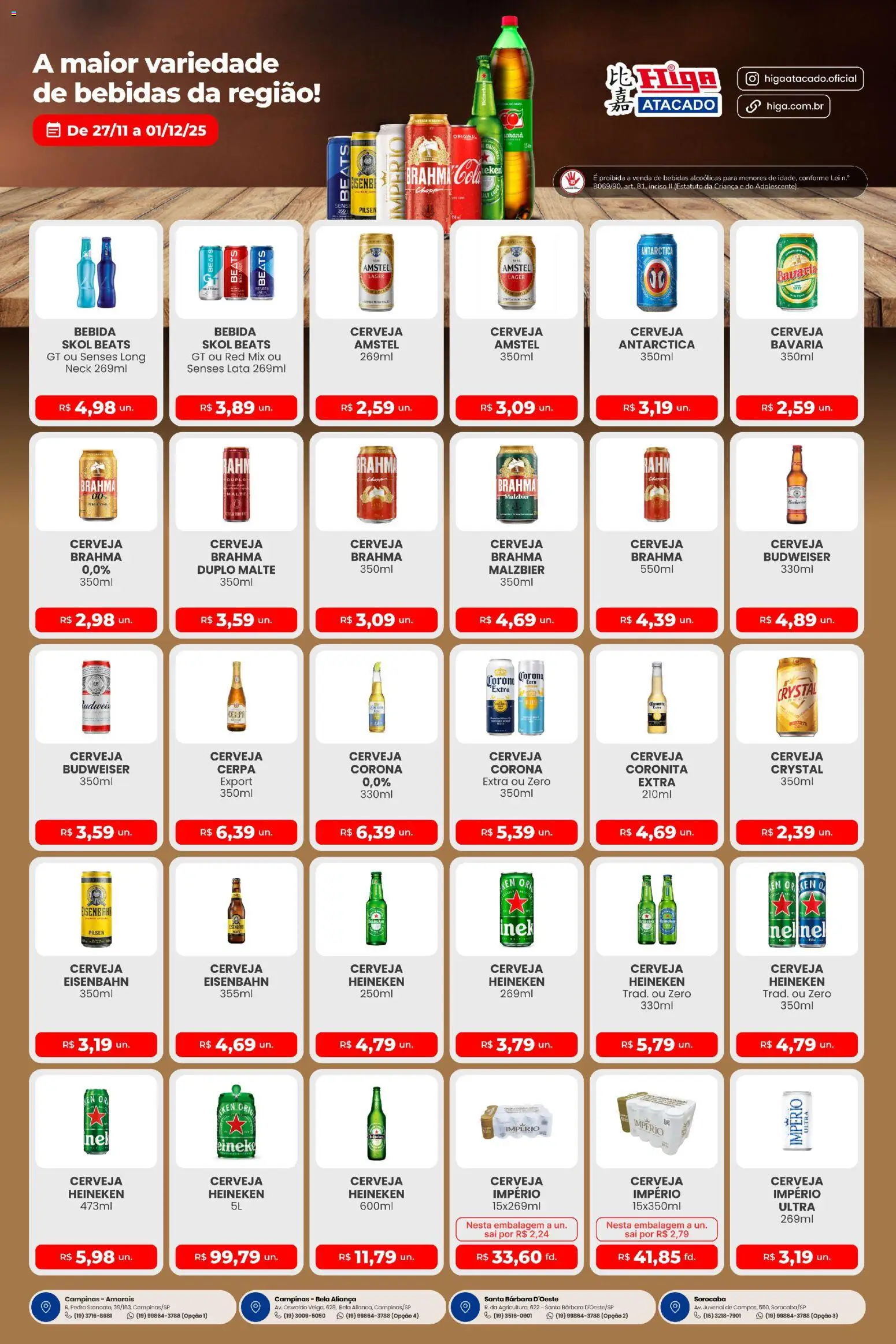 Higa Atacado - Ofertas Festival de Bebidas - página 1- válido a partir de 27/11/2025
