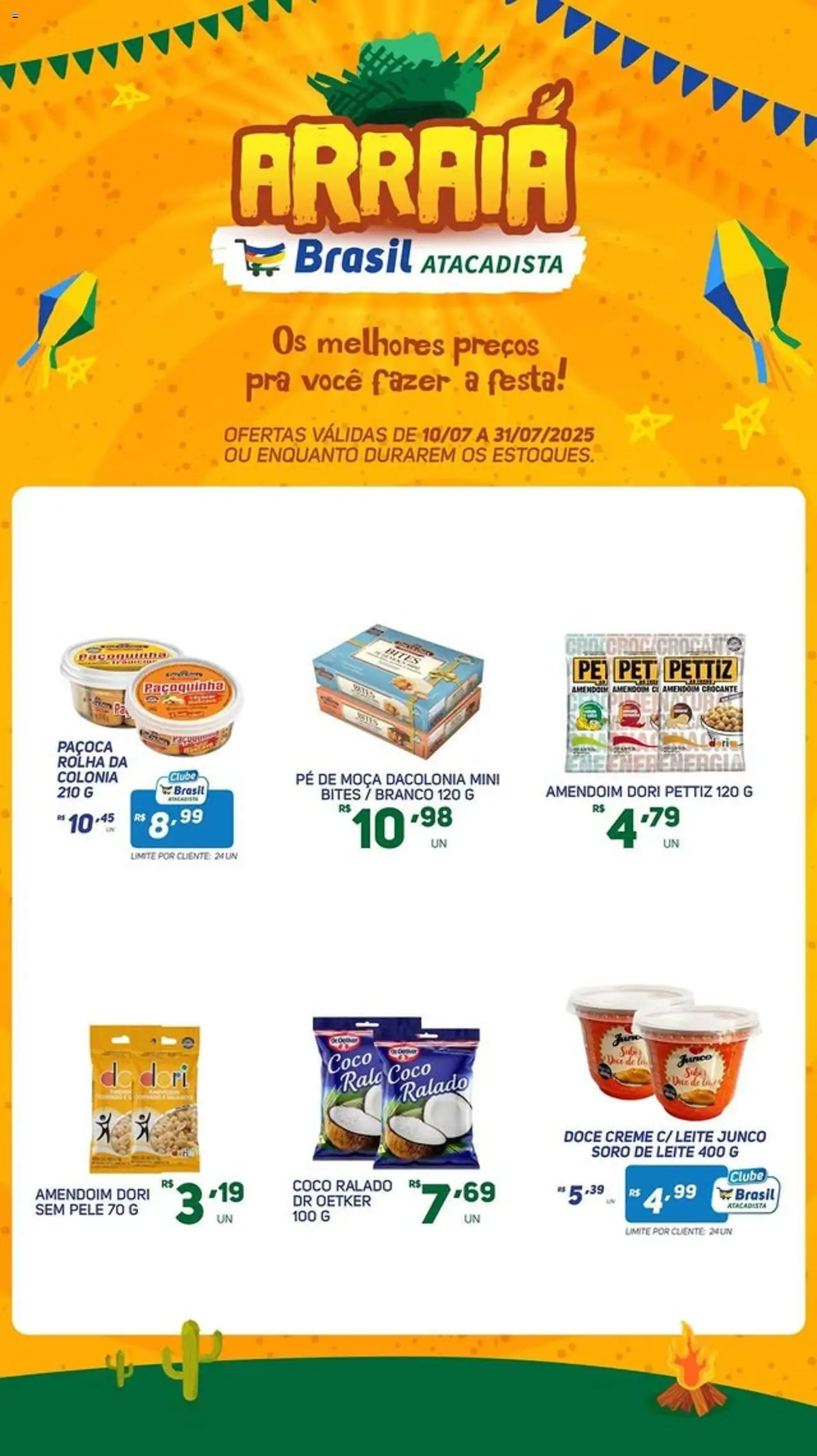 Brasil Atacadista - Ofertas Arraiá - página 2- válido a partir de 10/07/2025

