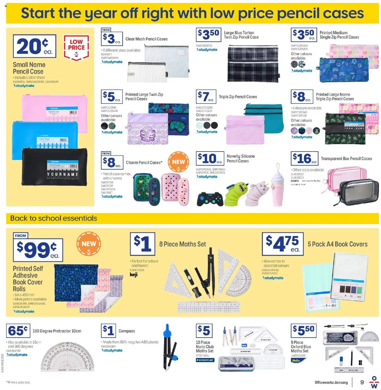 Officeworks  Catalogue  - page 9- valid from 01/01/2026