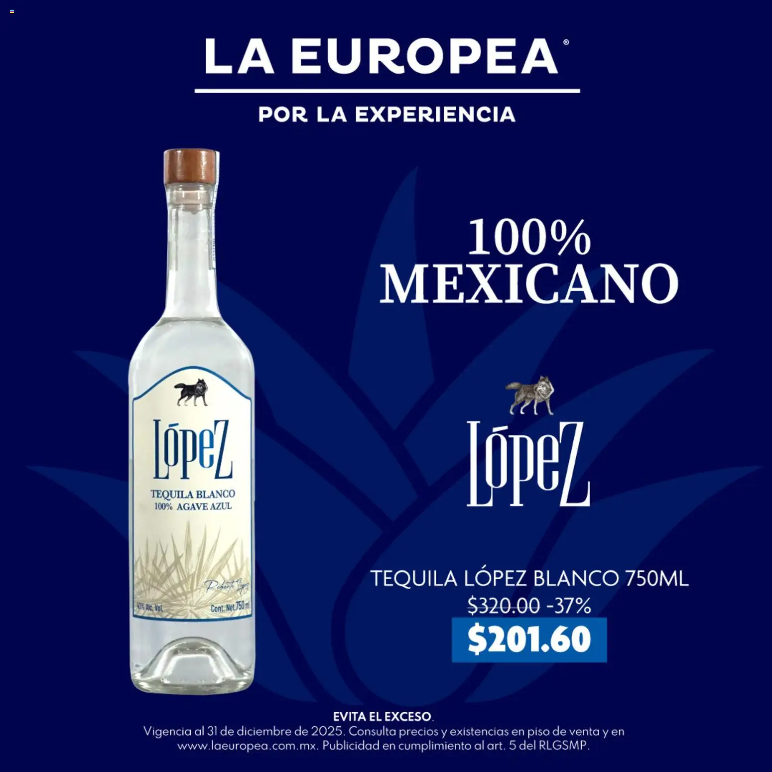 La Europea catálogo Tequila López Blanco - página 1- válido desde 28/11/2025