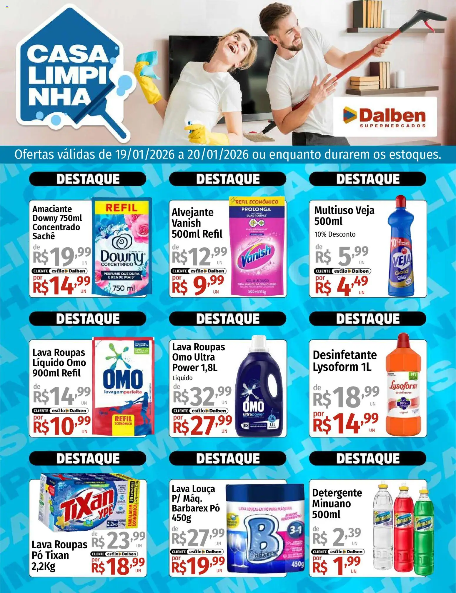 Supermercado Dalben - Ofertas Casa Limpinha - página 1- válido a partir de 19/01/2026
