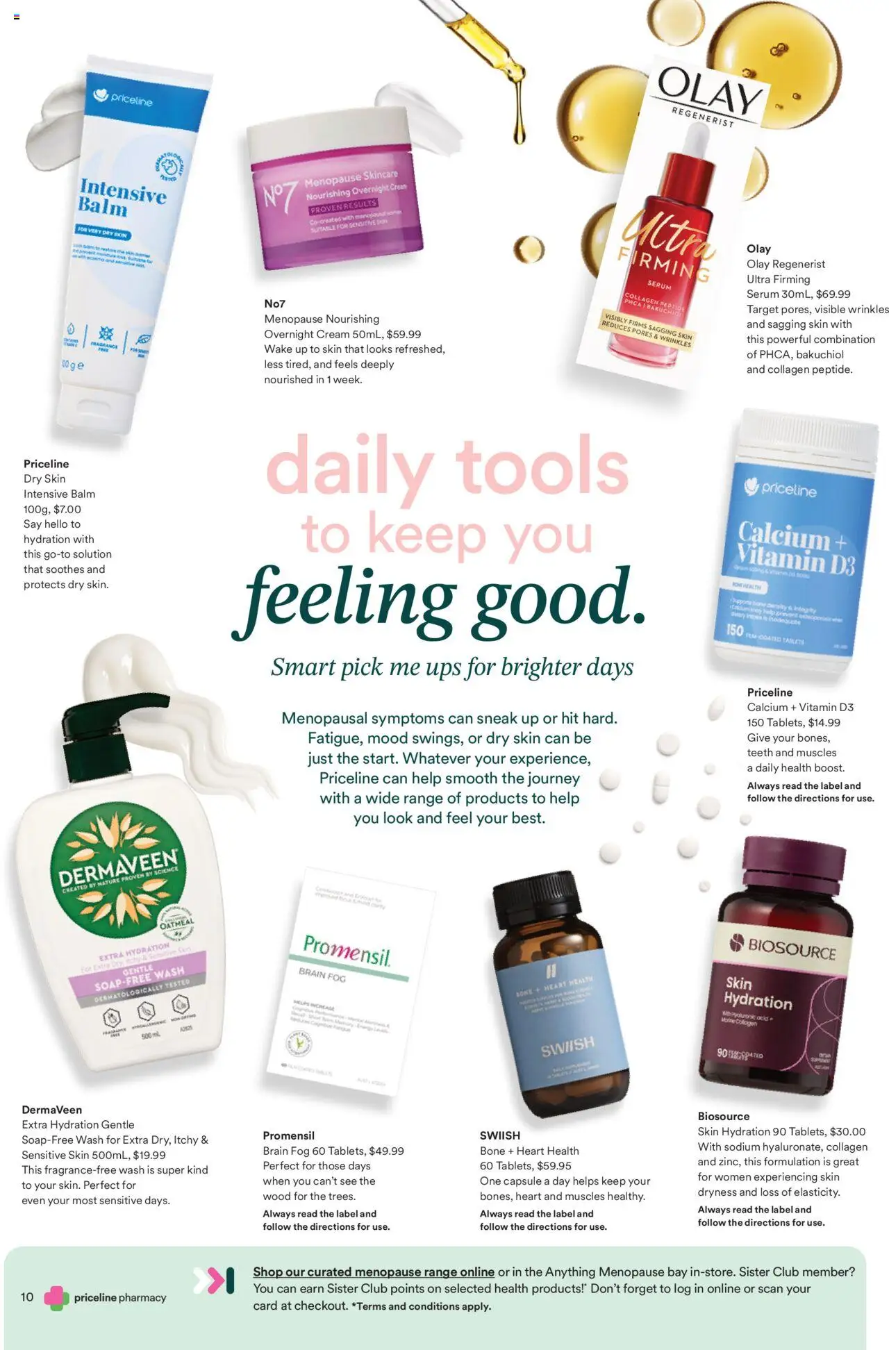 Priceline Pharmacy Anything Menopause Magazine - page 10- valid from 02/10/2025