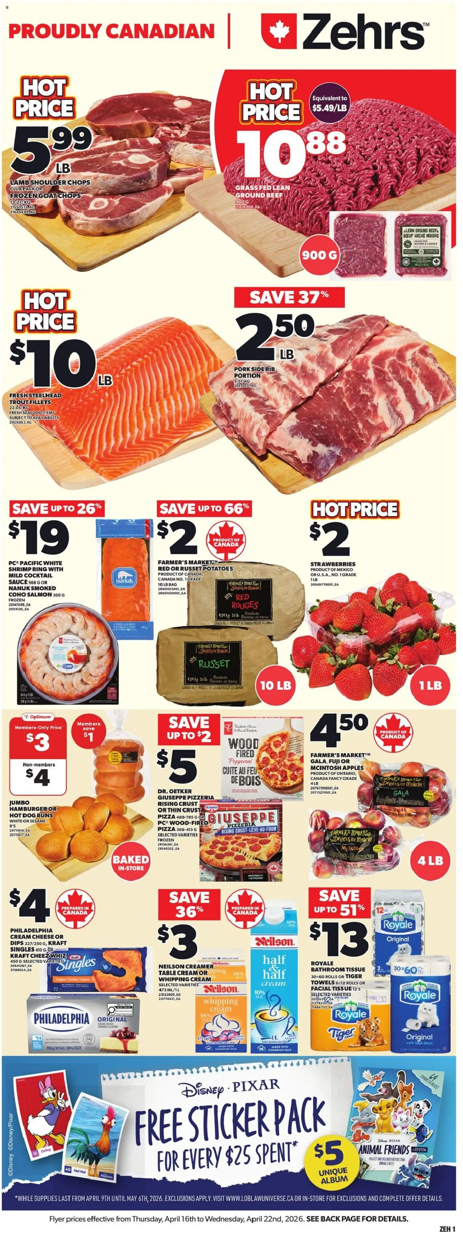 Zehrs weekly flyer / circulaire - page 4- valid from Apr 16, 2026
