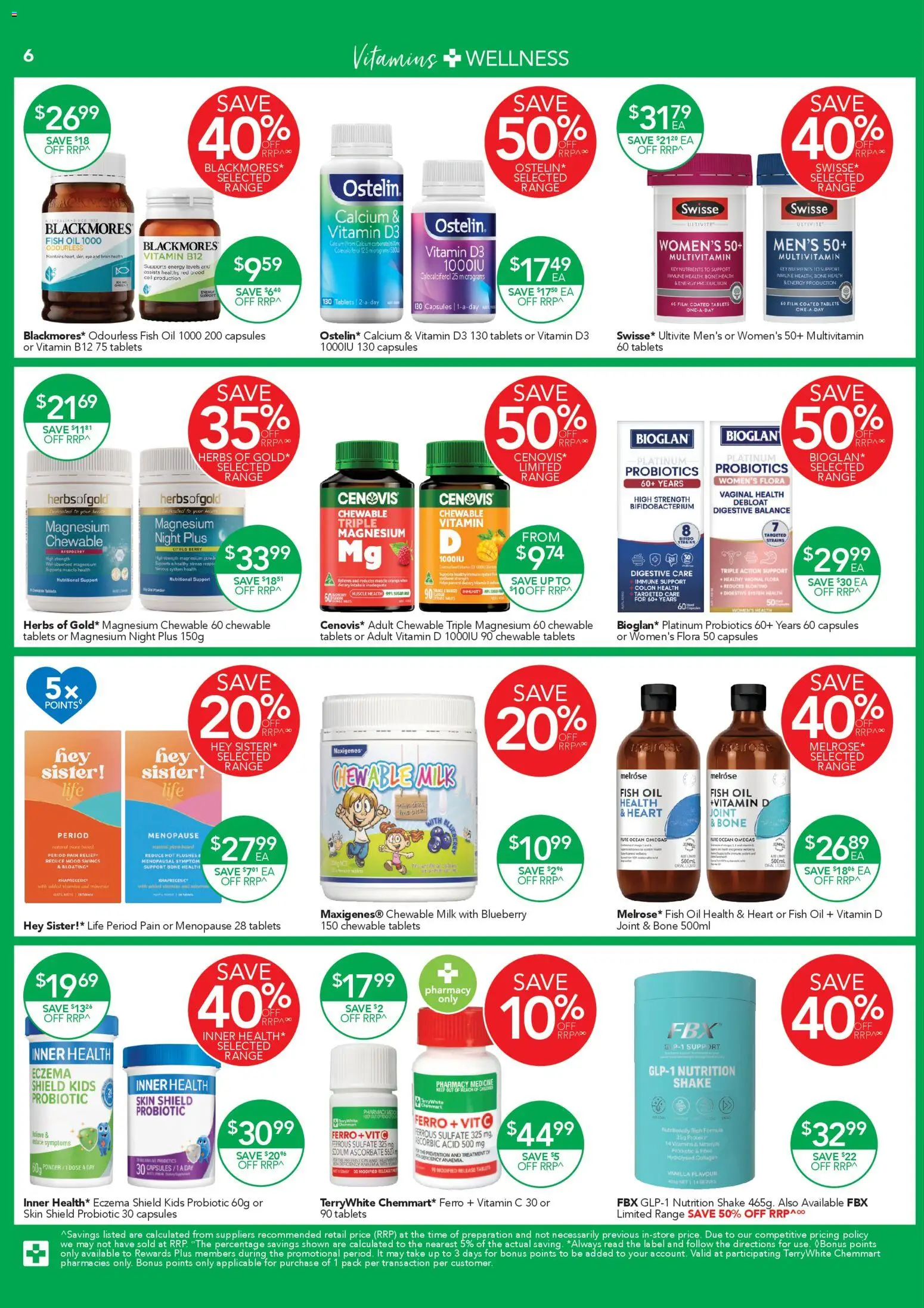 Terry White catalogue  - page 6- valid from 05/03/2026