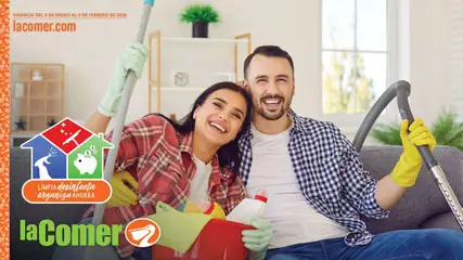 La Comer folleto Limpia Desinfecta Organiza Ahorra válido desde 09/01/2026