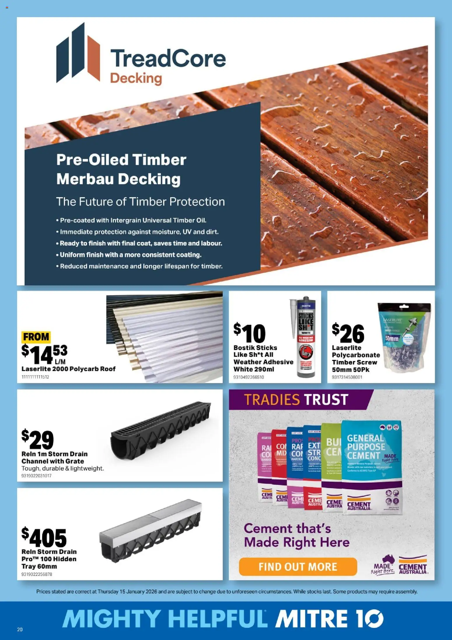 Mitre 10 Catalogue  - page 20- valid from 25/02/2026